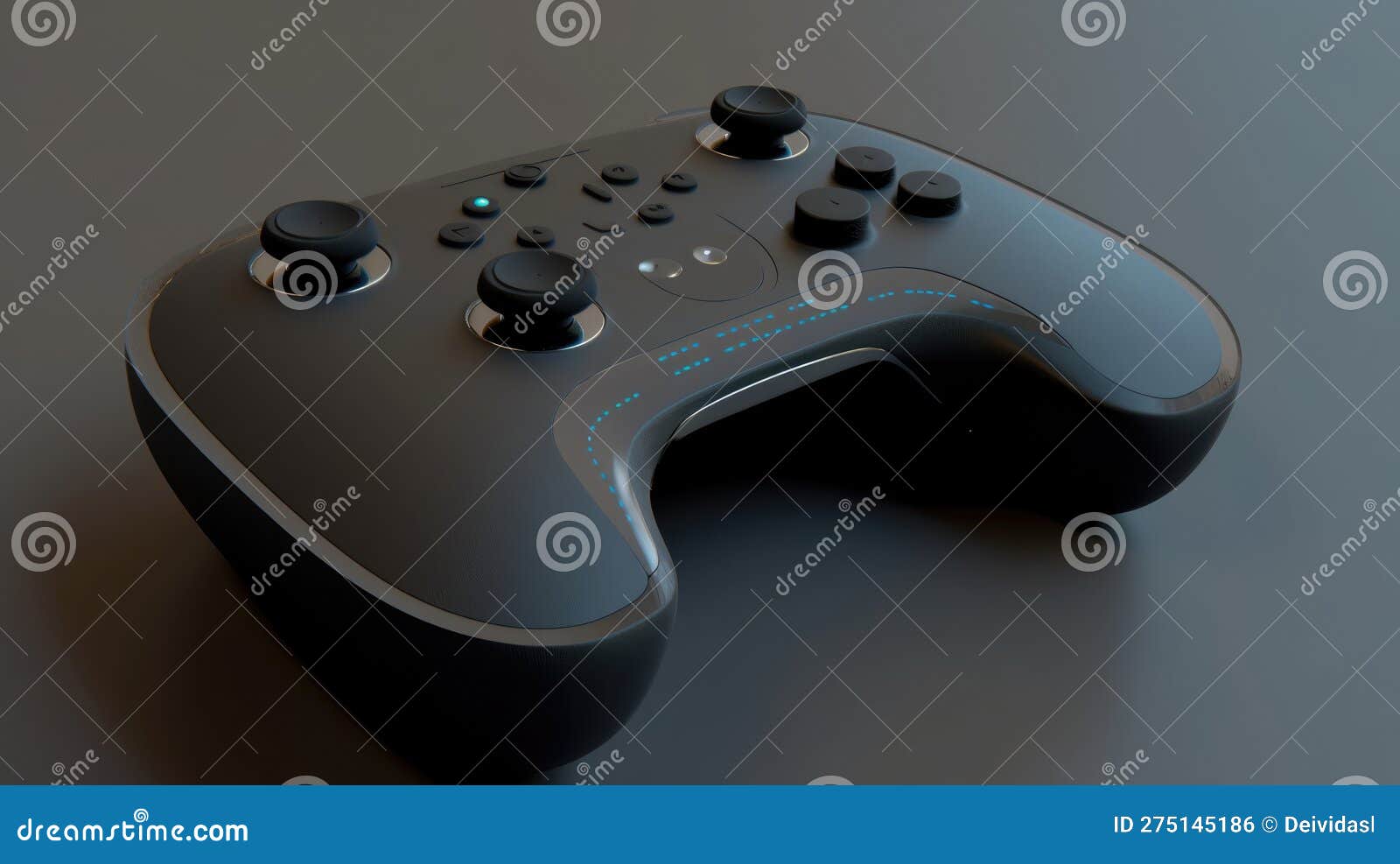 Sleek and Futuristic Game Controller: Innovation Unveiled Stock Illustration - Illustration of 