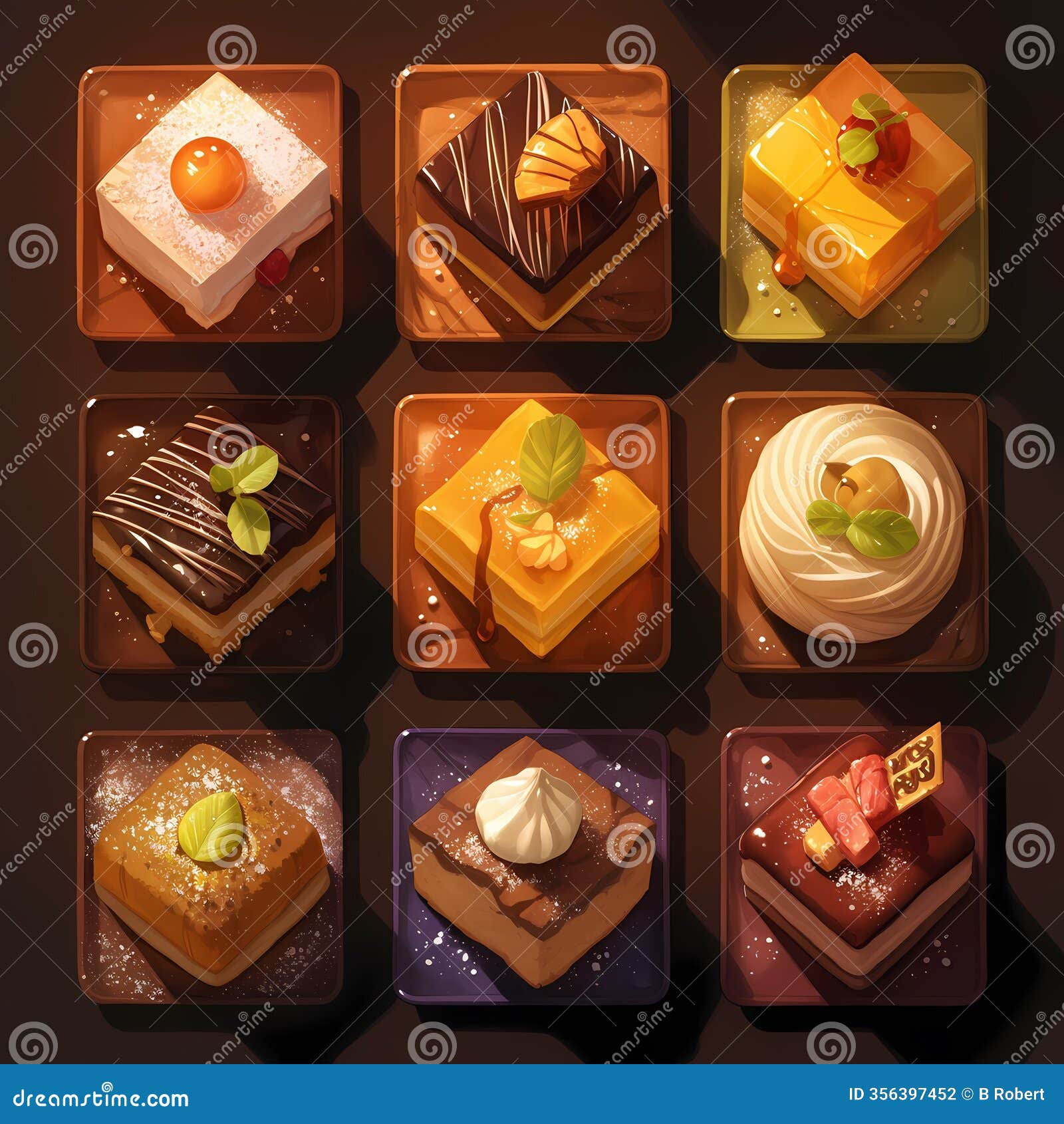 decadent desserts: a masterpiece of texture