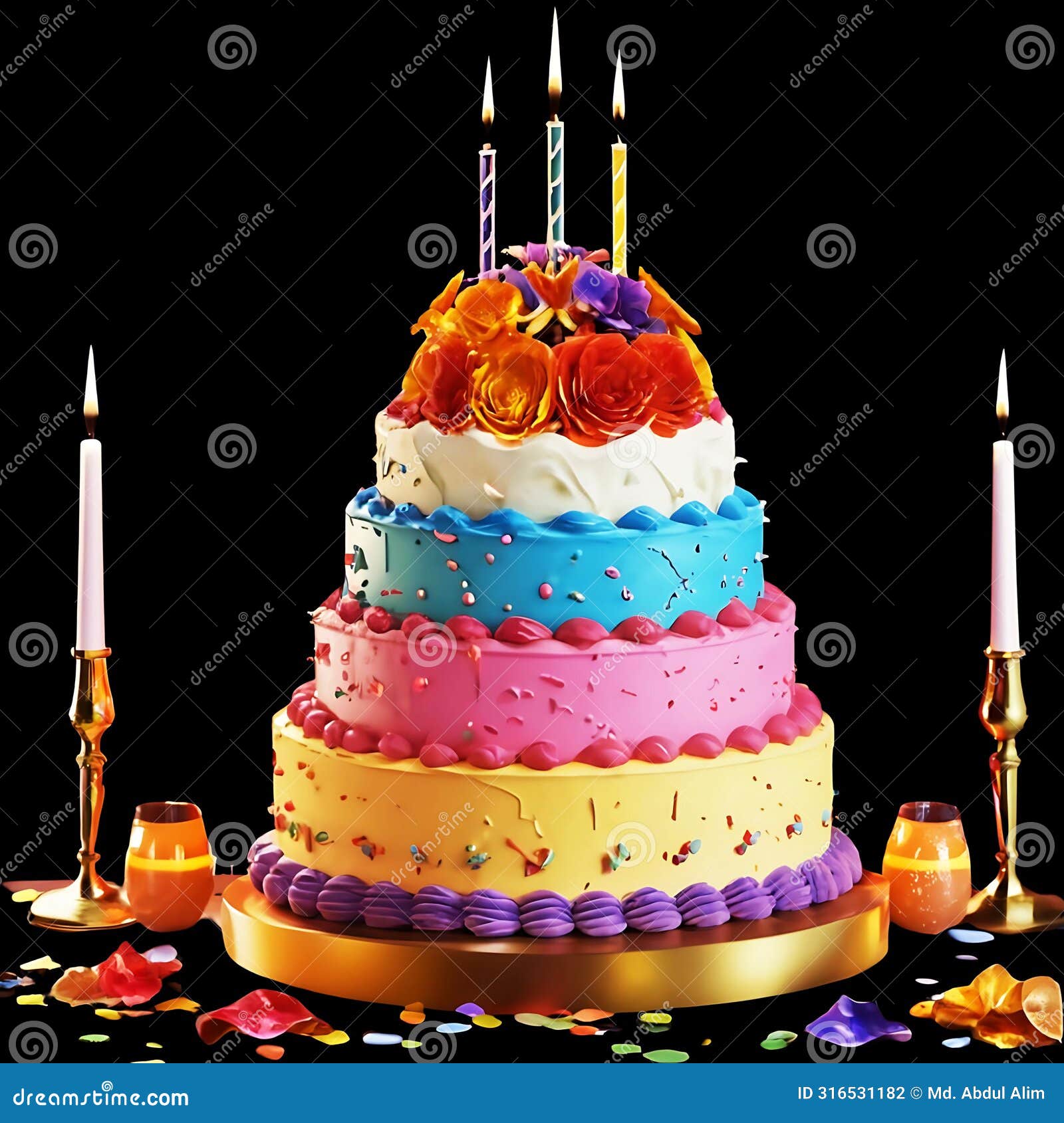 celebrating in style: a festive birthday cake delight