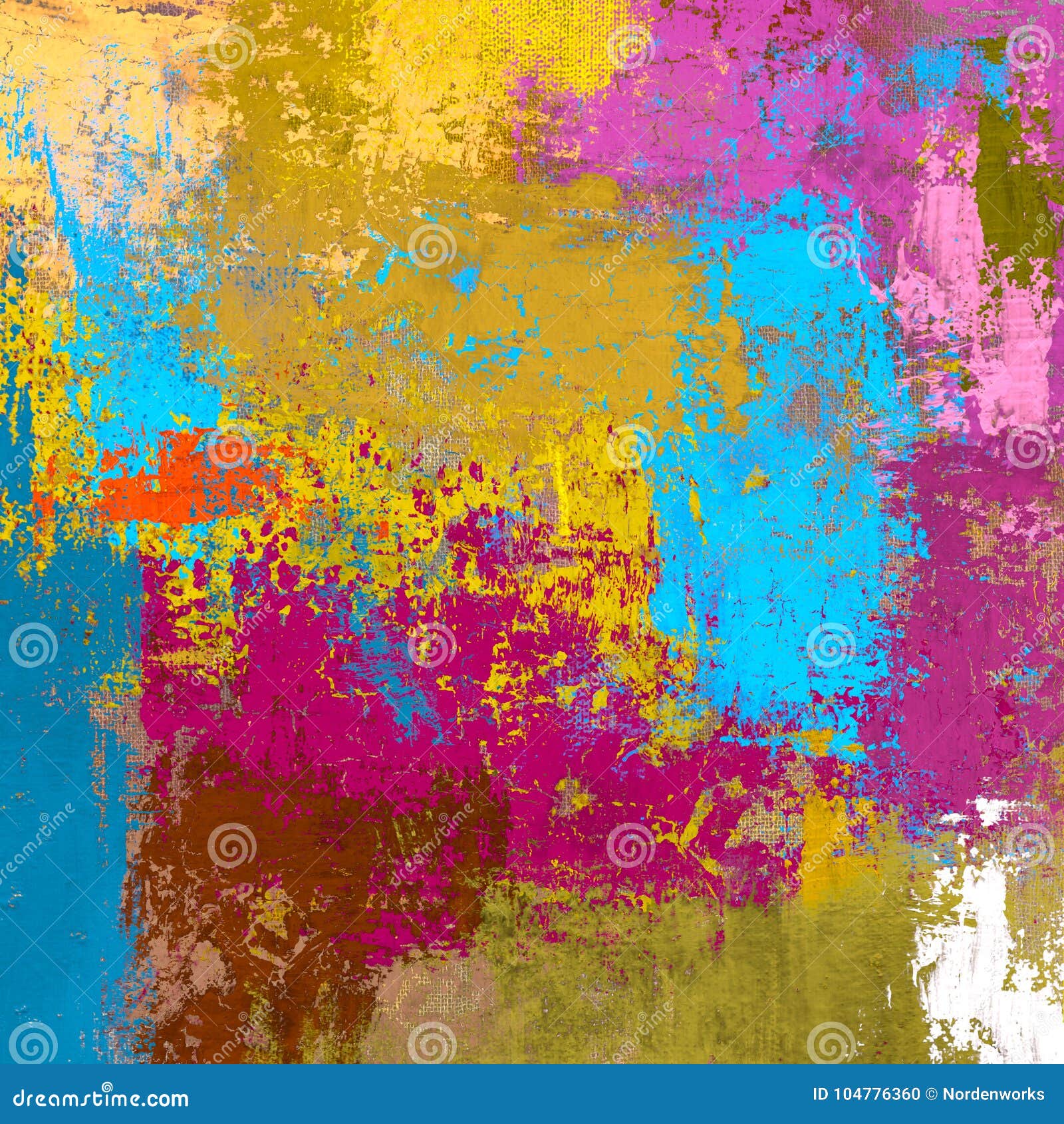 Oil Painting on Canvas Handmade. Abstract Art Texture. Colorful Texture