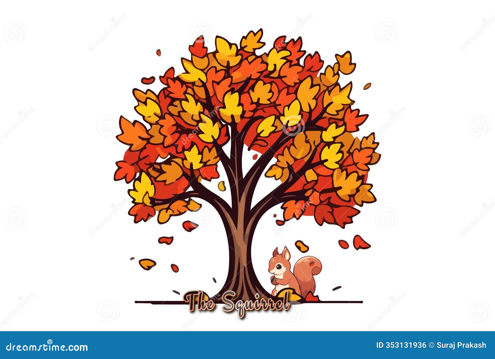 autumn bliss: the squirrel's retreat