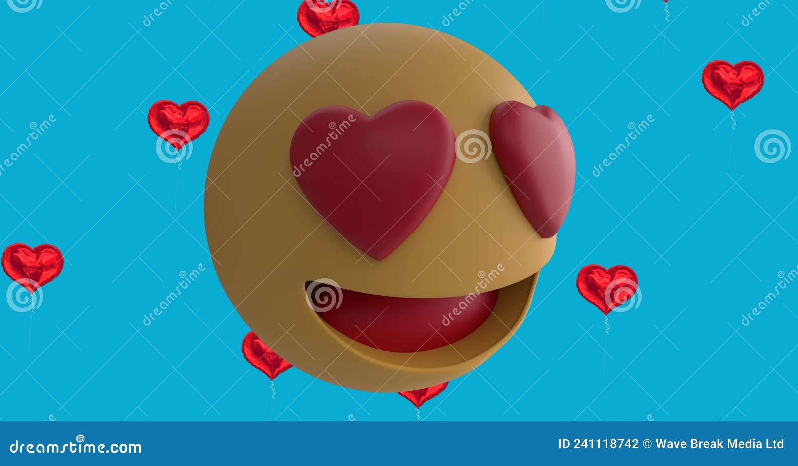 Facrbook chat emoji baloons hearts
