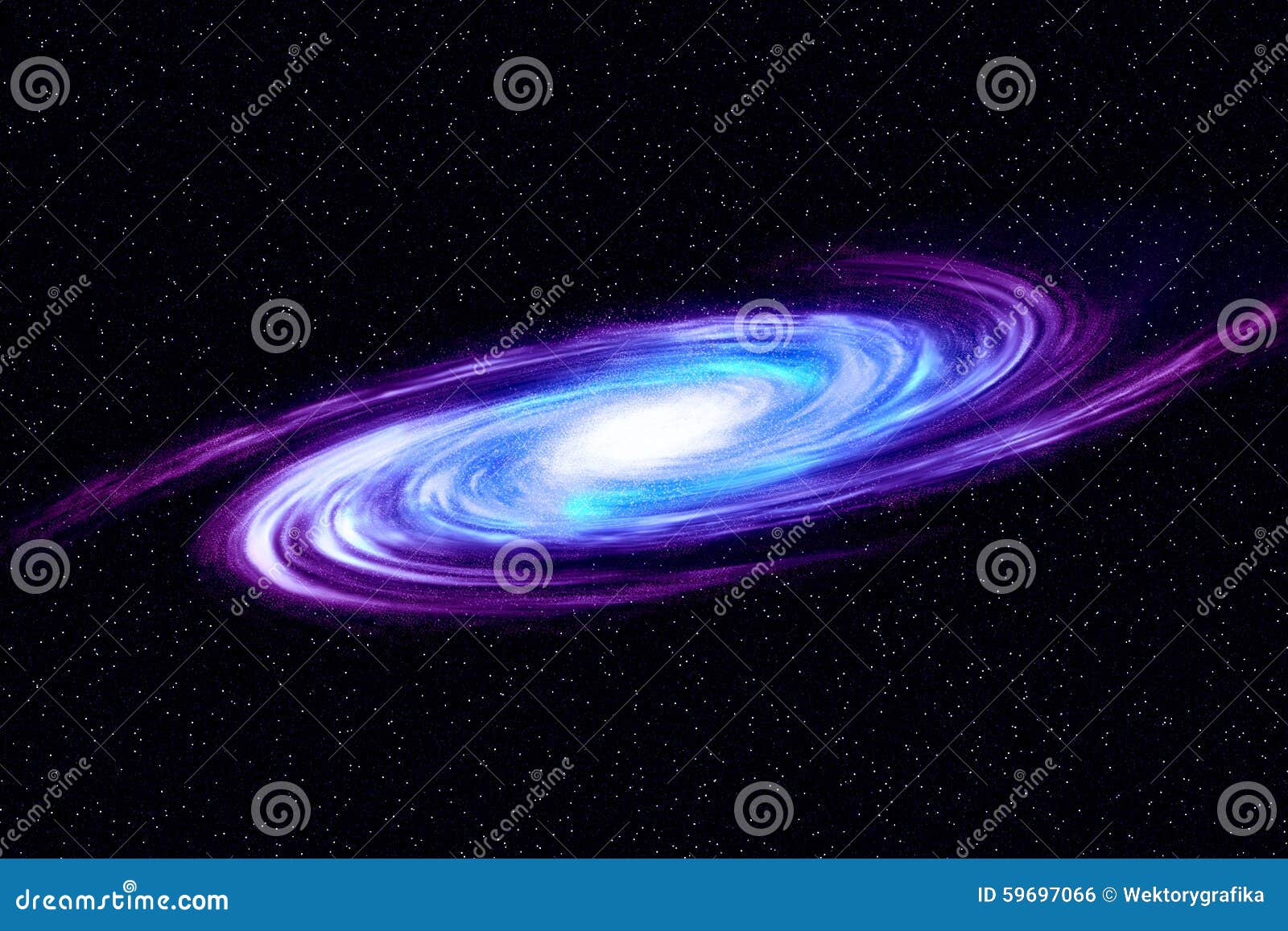 image of spiral galaxy. spiral galaxy in deep space with star field background. computer generated abstract background.