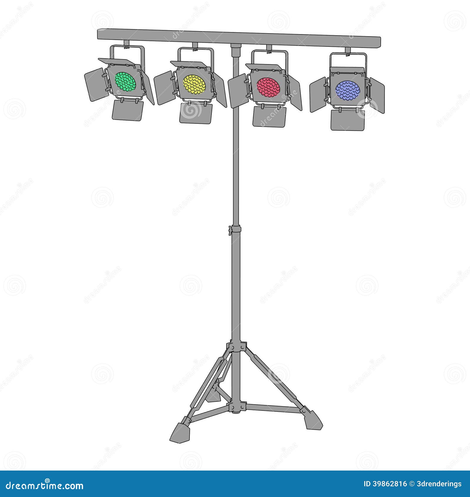 Image of stage light stock illustration. Illustration of lamp - 39862816