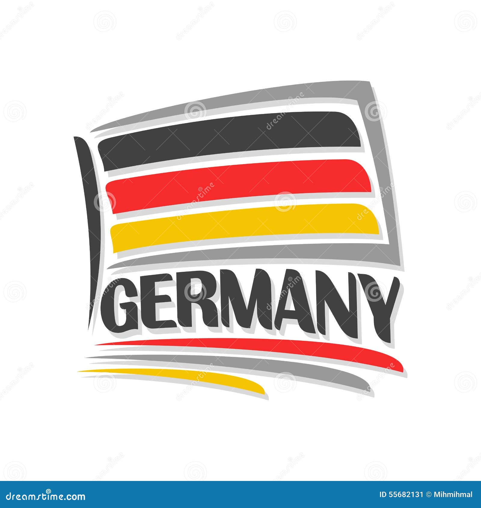 Image on the Subject of German Technology Stock Vector Illustration
