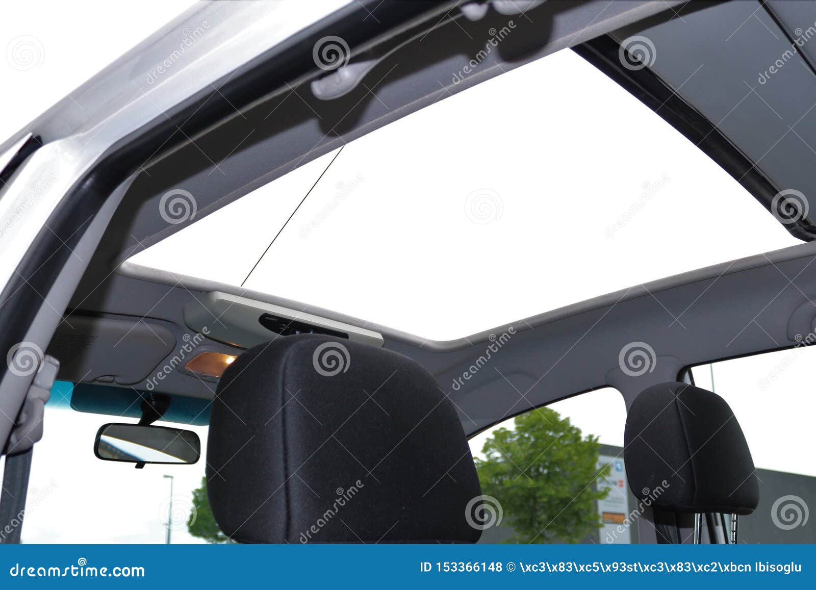 Image of Sunroof Hatch with Glass. Stock Photo Image of transparent