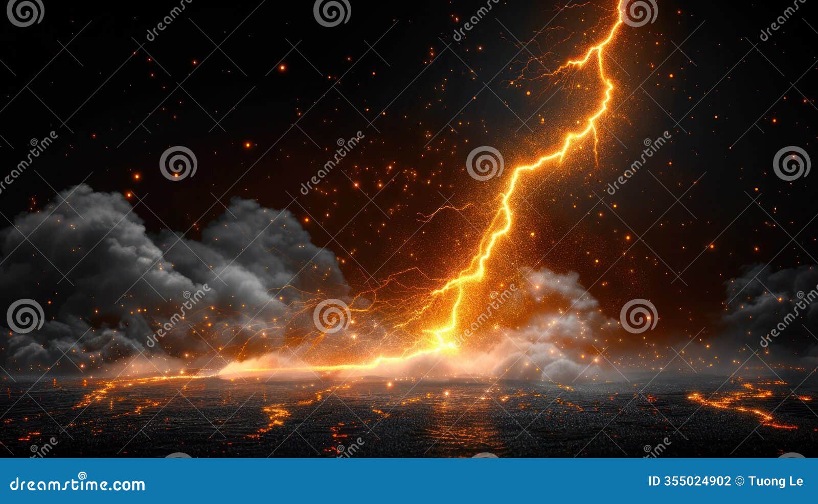 Isolated Lightning Strike and Thunder Clipart on Dark Background Stock  Illustration - Illustration of background, weather: 355024902, image size:1600x987
