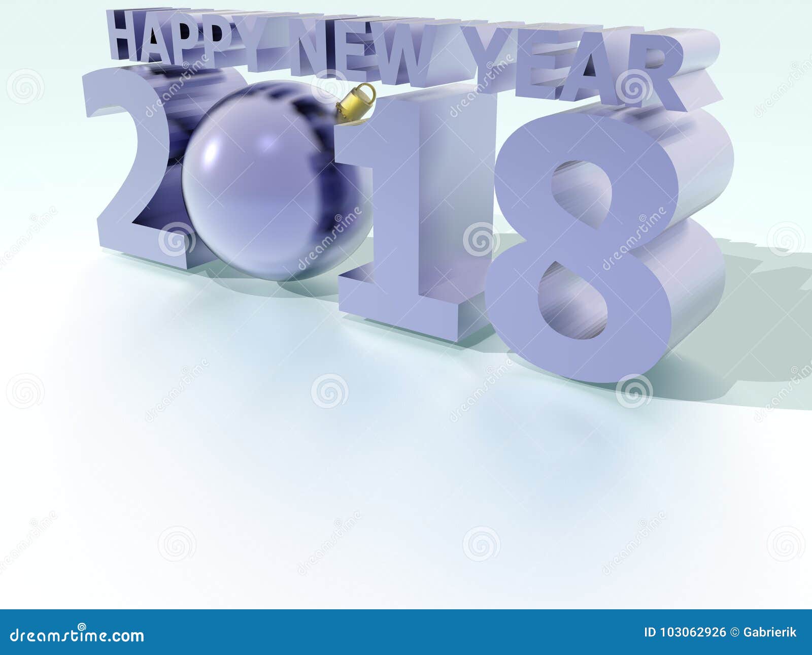 Download Happy New Year 2018 Christmas Ball Violet Stock Illustration Illustration of congratulations celebration