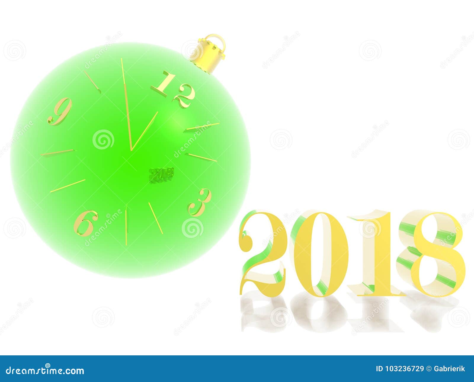 Download 5 Minutes For 2018 Christmas Ball 7 Stock Illustration Illustration of festive party