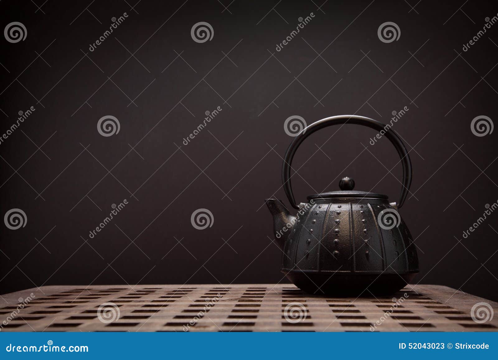 Image of Traditional Eastern Teapot on Wooden Desk Stock Image Image