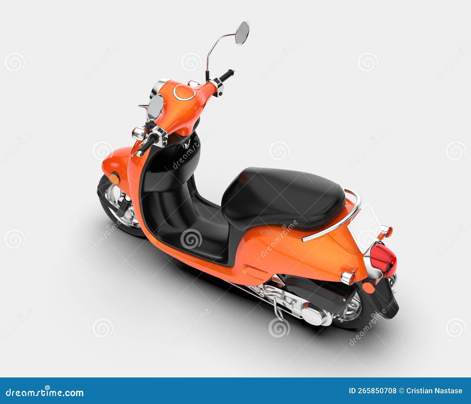 city scooter  on background. 3d rendering - 