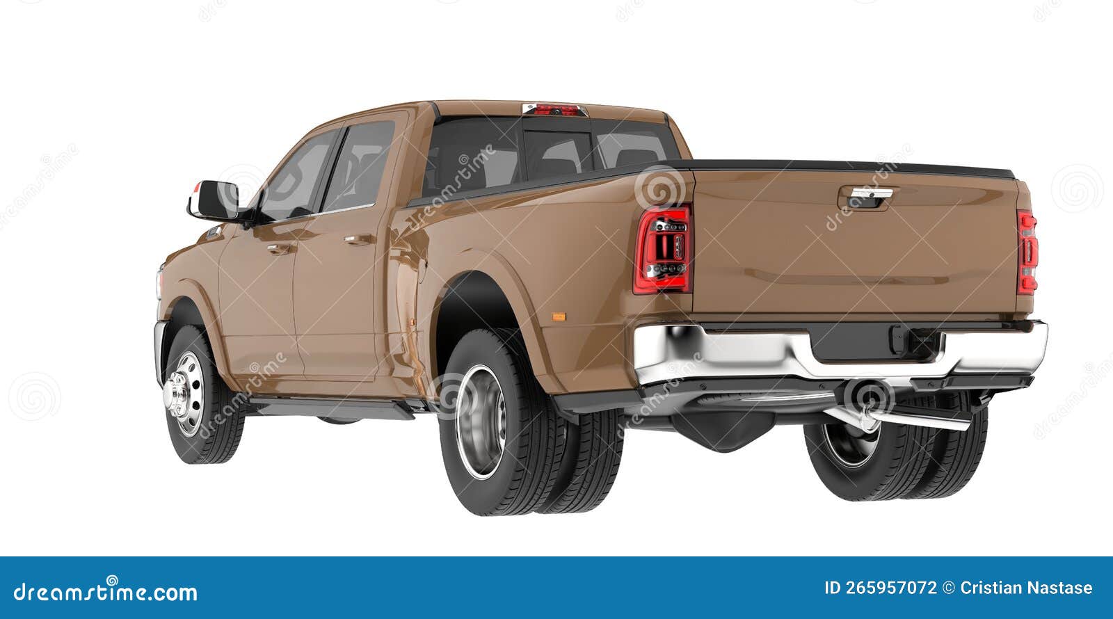 pick-up truck  on background. 3d rendering - 