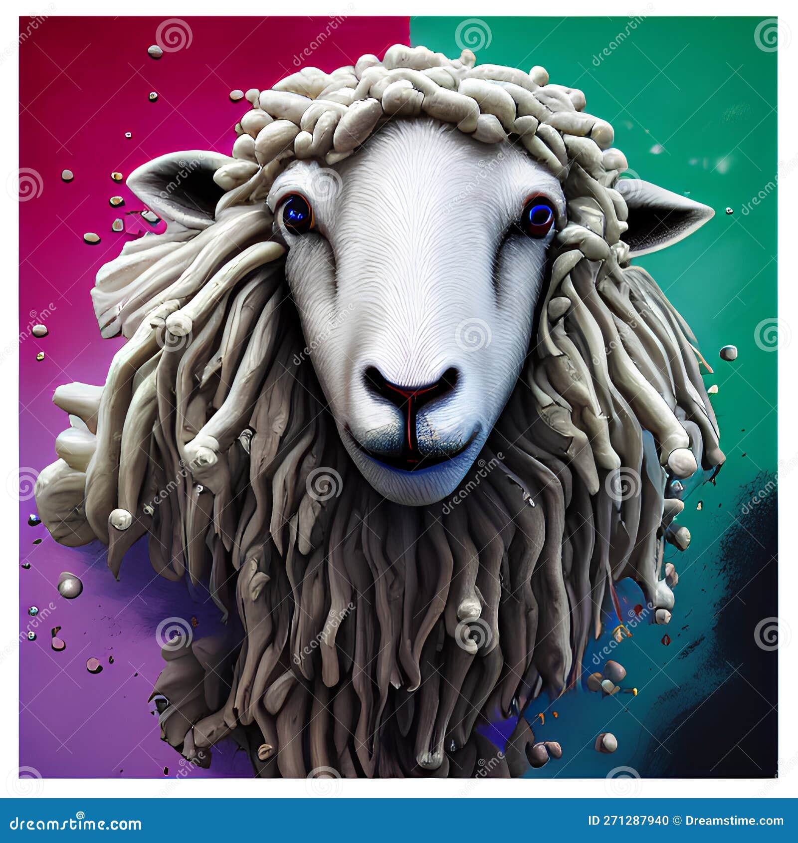 image of varieties animals in colorful oil painting, heavy strokes, and paint dripping splash arts.