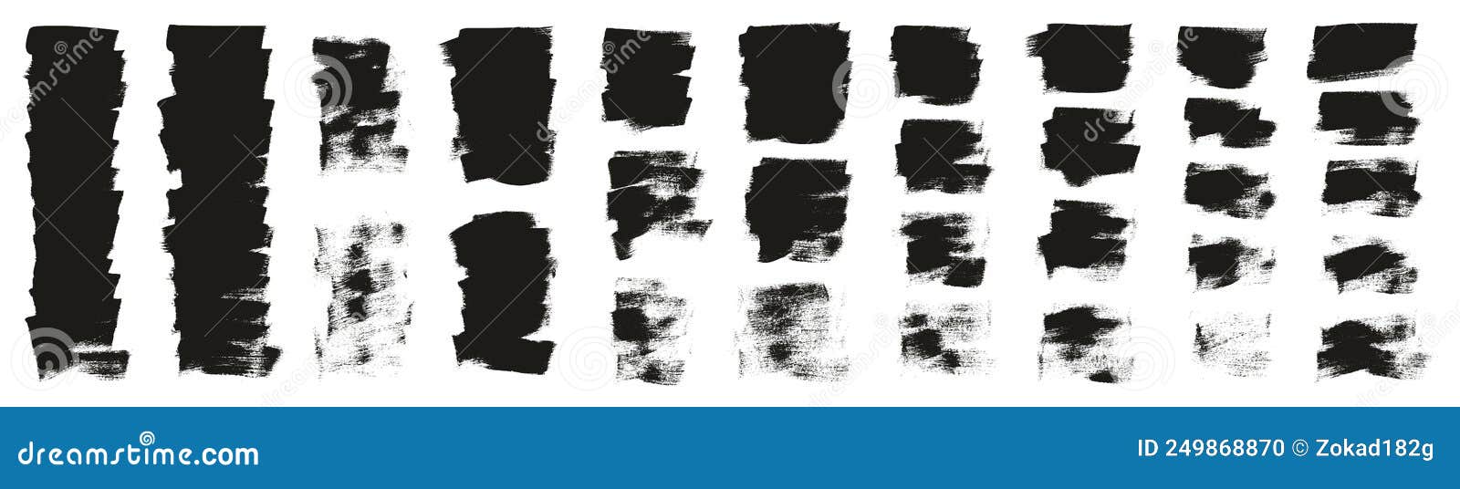 Flat Calligraphy Paint Brush Regular Short Background High Detail