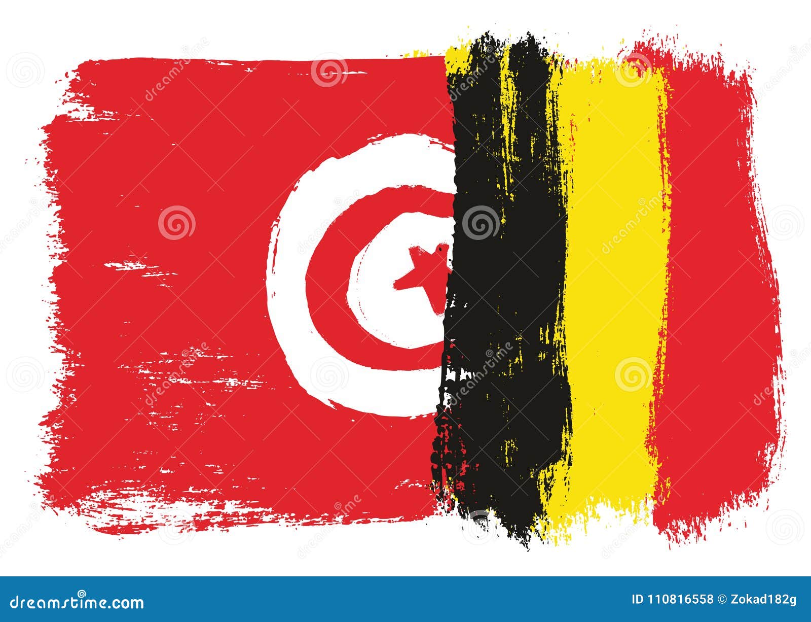 Download Tunisia Flag stock vector. Illustration of freedom, flag - 110816558