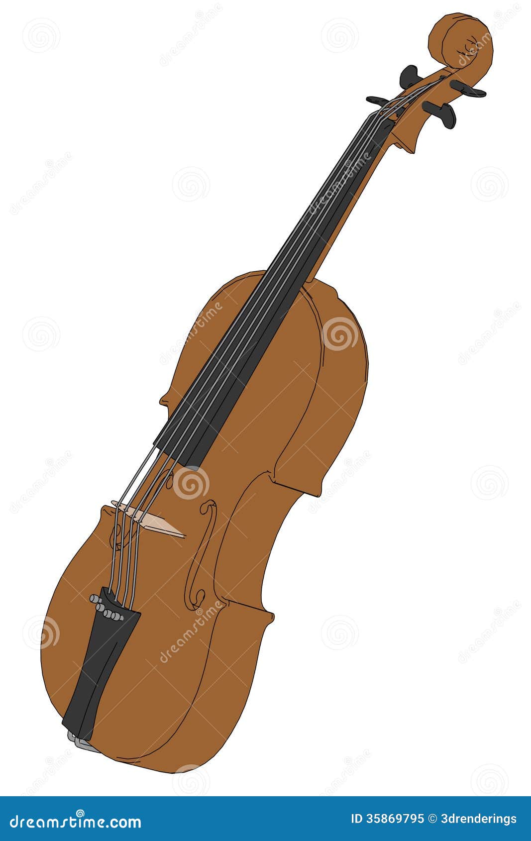 Violin Instrument Cartoon Music Graphic Vector 183389307