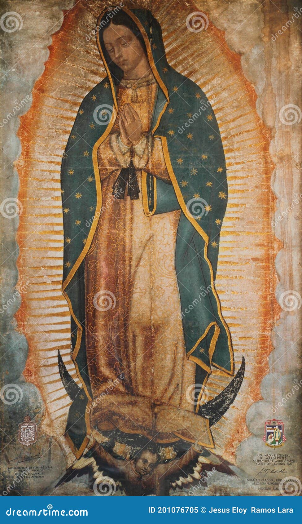 Image of the Virgen De Guadalupe in Basilica of Guadalupe, Mexico V  Editorial Image - Image of tradition, virgen: 201076705