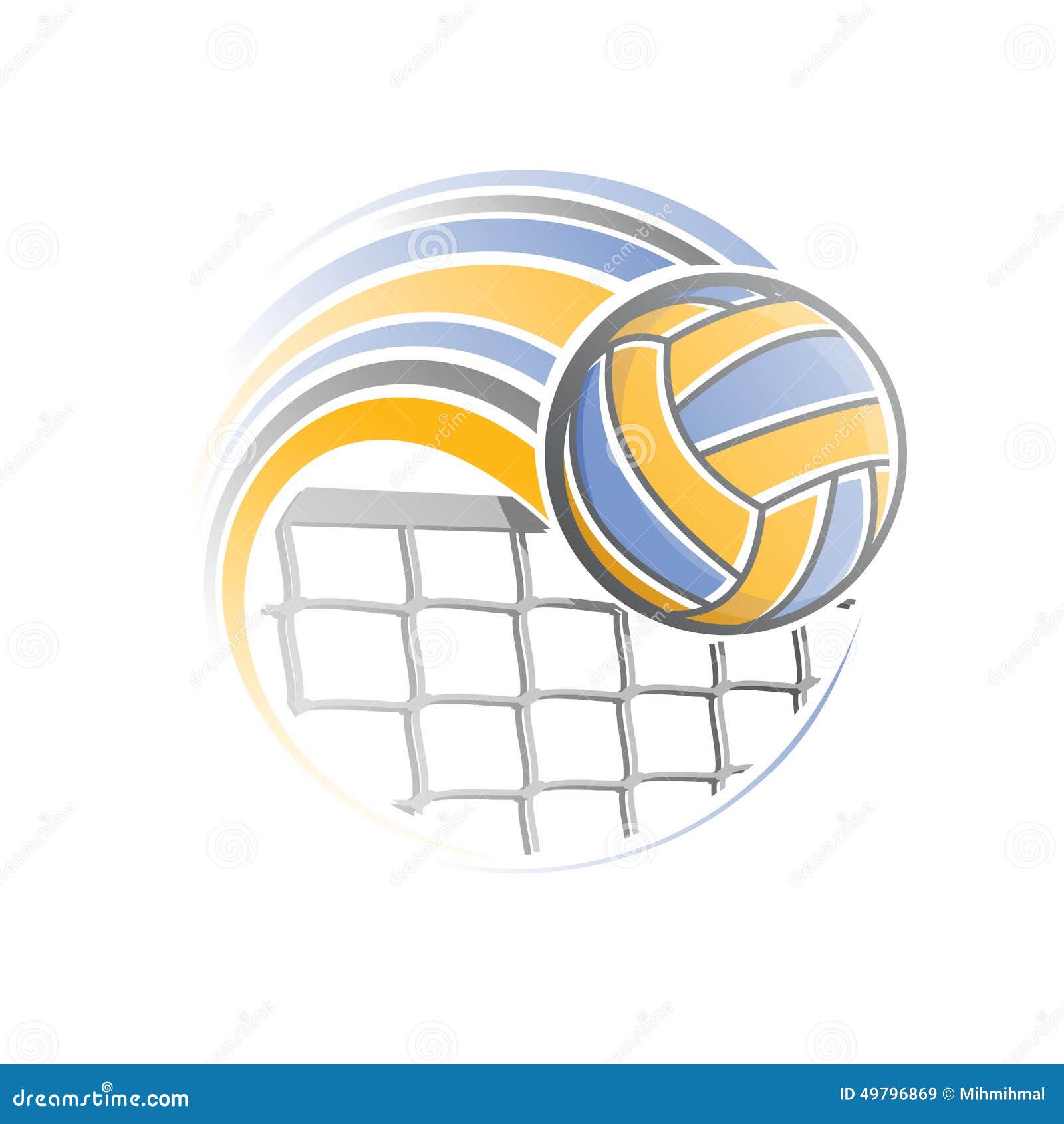 The Image of a Volleyball Ball Stock Vector - Illustration of abstract ...