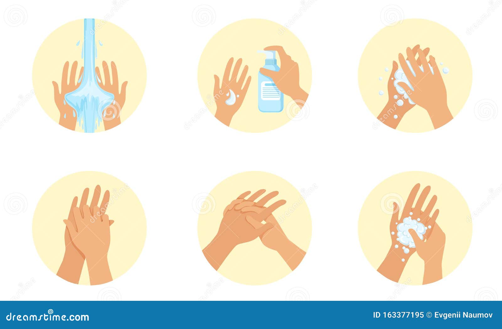 Image Washing a Pair of Hands. Vector Illustration. Stock Vector ...