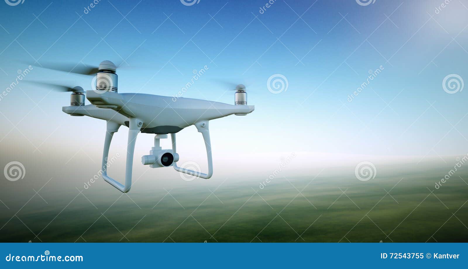 Image White Matte Generic Design Air Drone with Video Action Camera