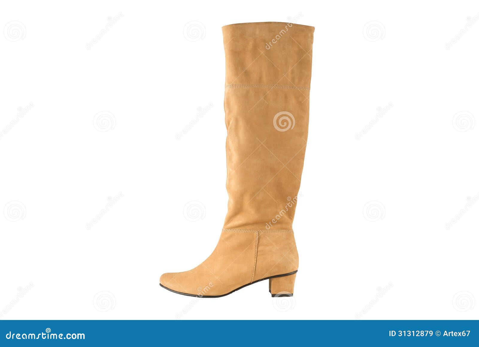 Image of Women S Leather Boots Yellow Stock Image Image of stylish, heels 31312879