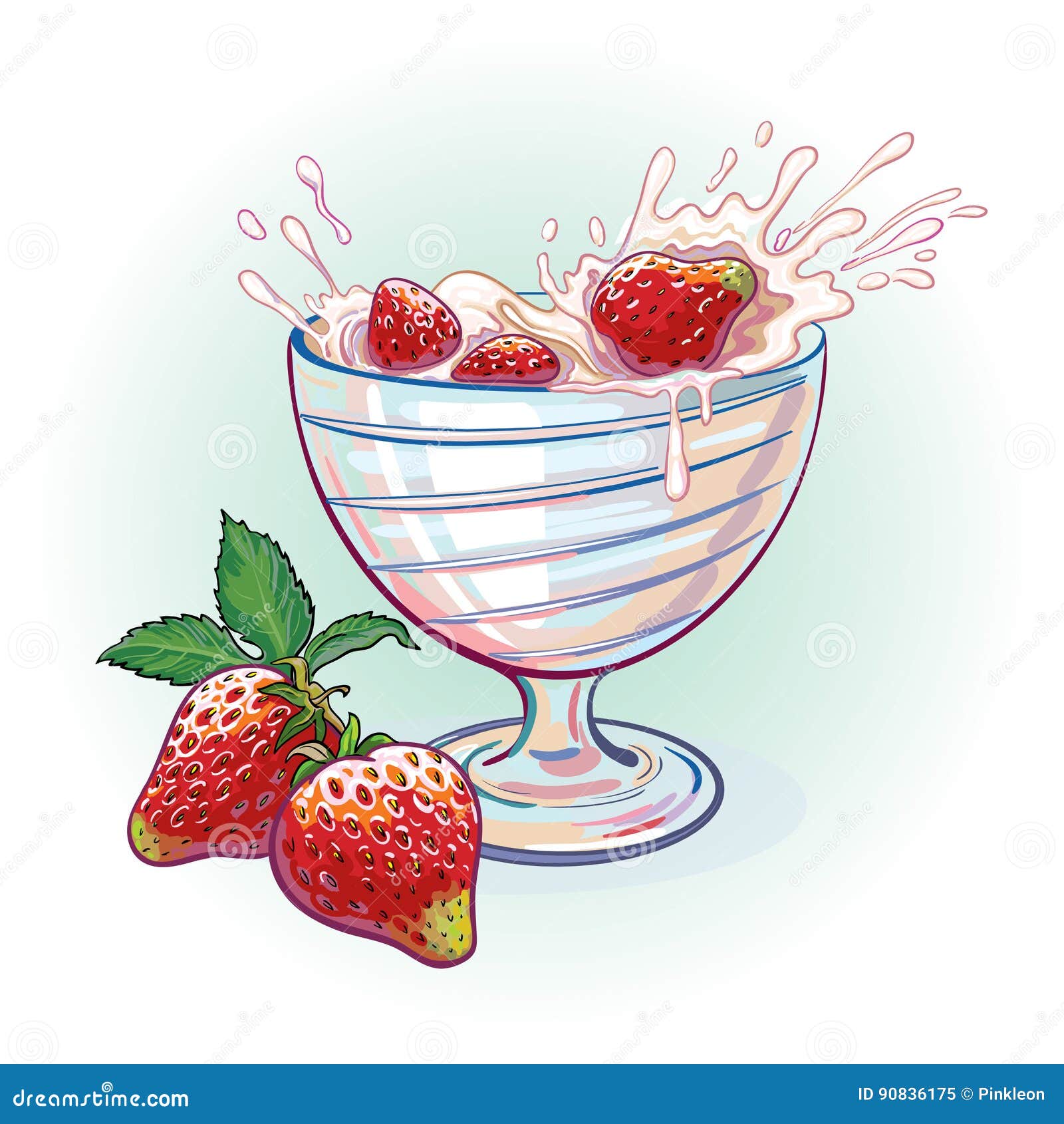 Strawberry And Milk Realistic Fruit Yogurt Splashing Vector Concept Stock  Illustration - Download Image Now - iStock, image size:1600x1690