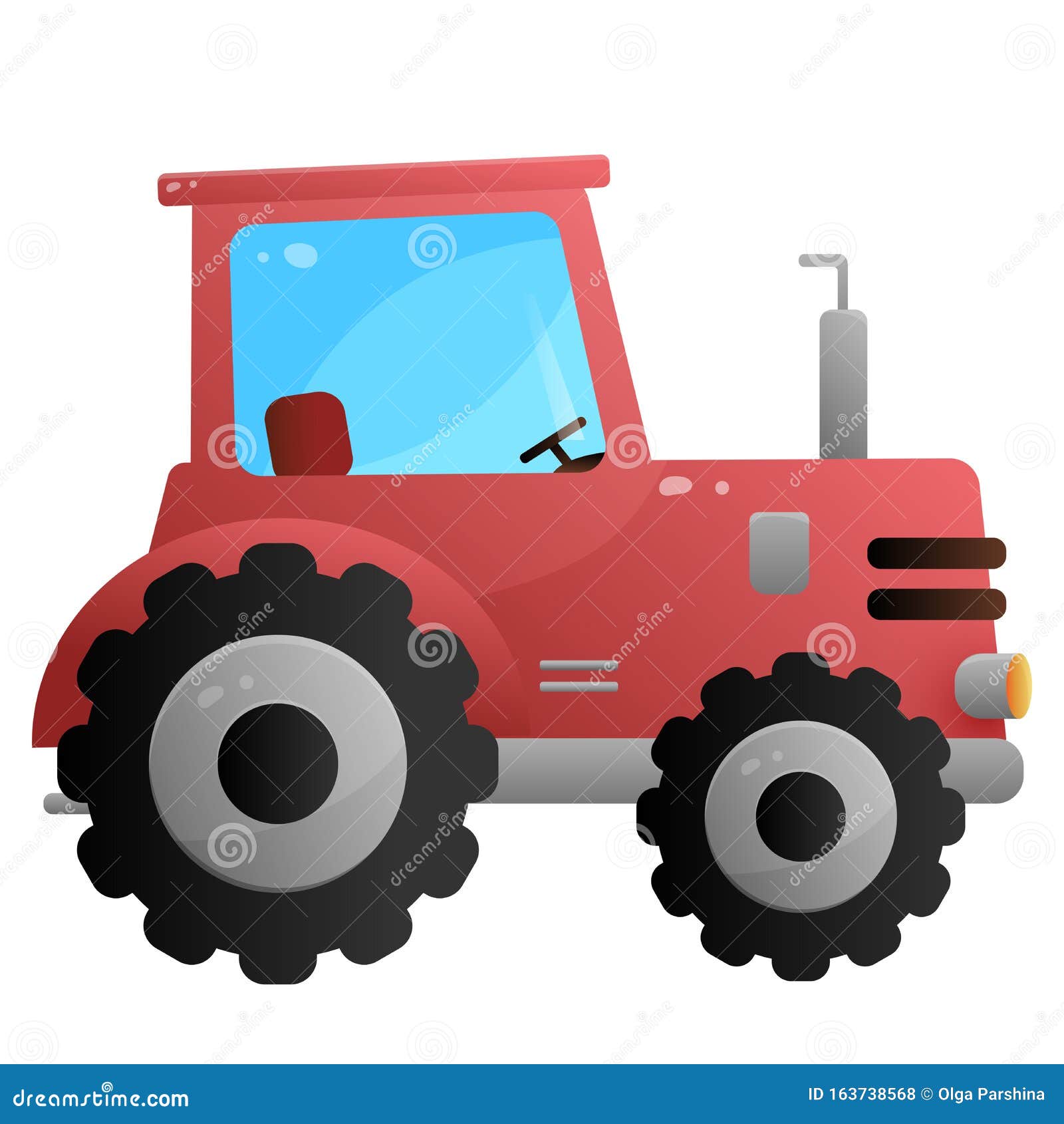 Desenho de Tractor em funcionamento pintado e colorido por Usuário