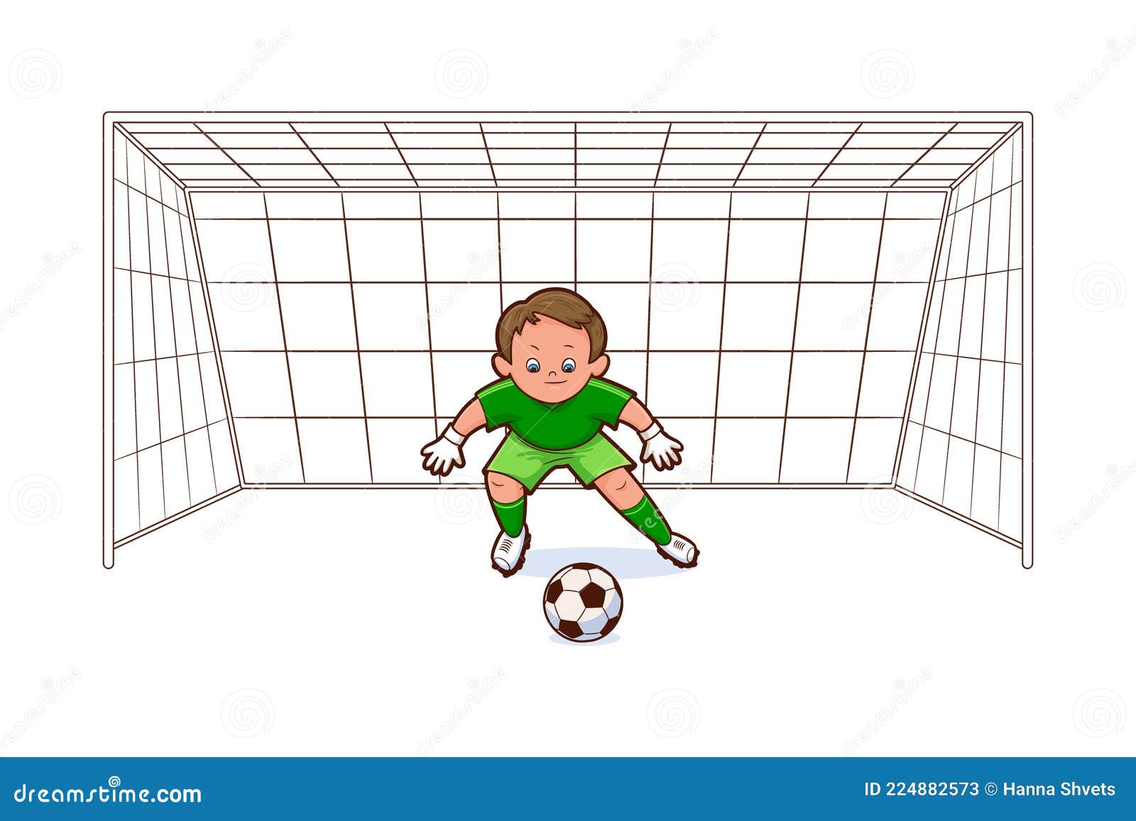 único desenho de uma linha jogador de futebol chutando bola, goleiro  salvando gol na tela do smartphone. jogos de futebol online. aplicativos  para smartphones. futebol móvel. vetor de design de desenho de