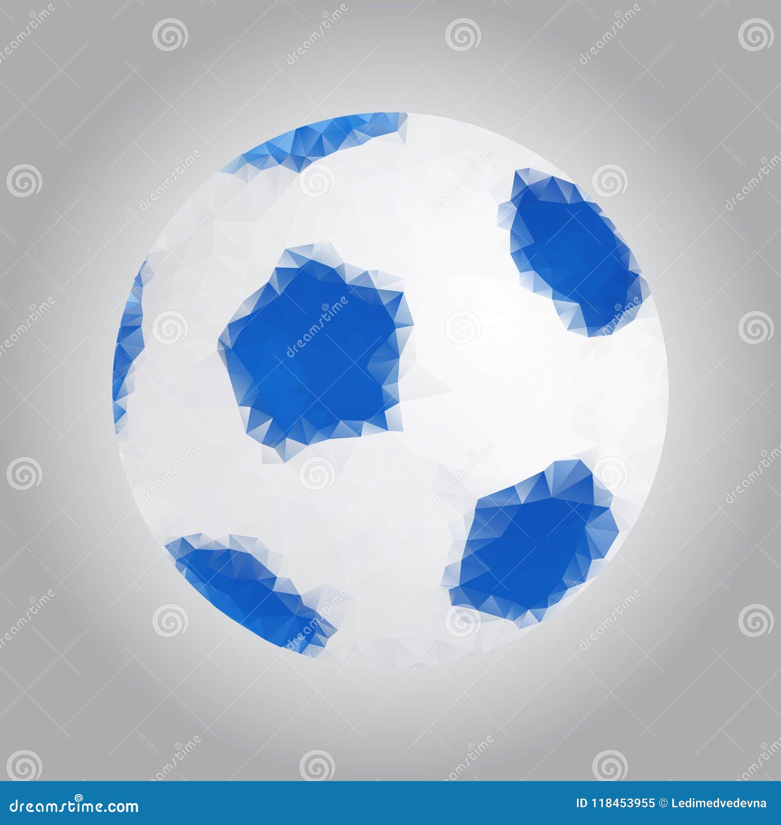 Imagem De Uma Bola De Futebol No Estilo Do Triangulação Fundo Cinzento Do  Inclinação Gráficos De Vetor Ilustração do Vetor - Ilustração de  equipamento, figura: 118453955