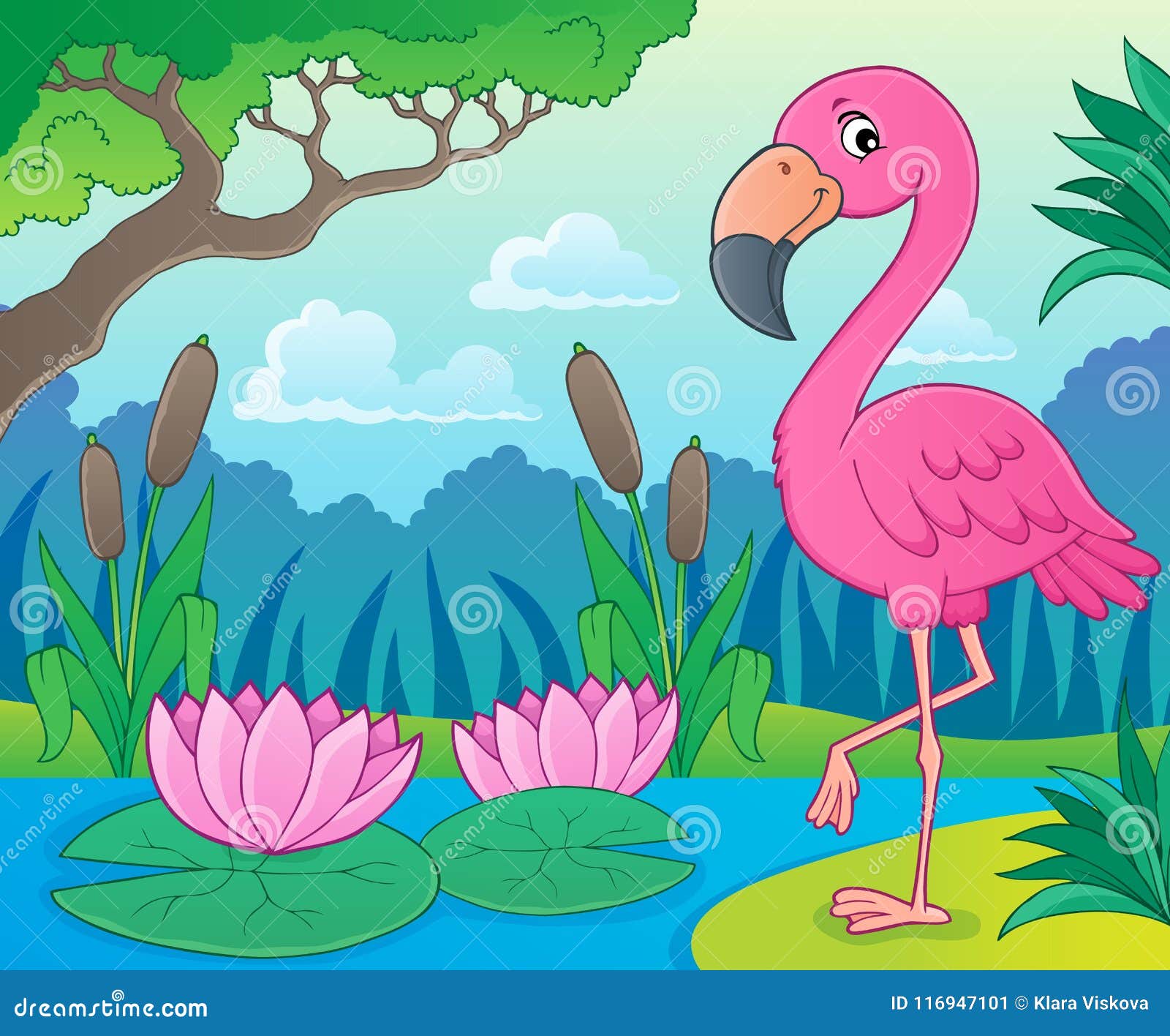 Imagem 4 Do Assunto Do Flamingo Ilustracao Do Vetor Ilustracao De Flamingo Assunto 116947101