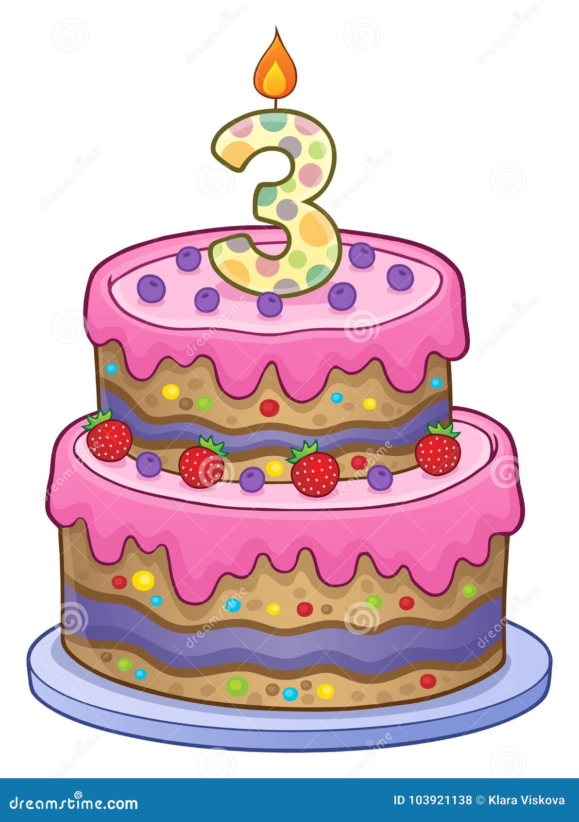 Como desenhar um bolo de aniversário #3 🎂 