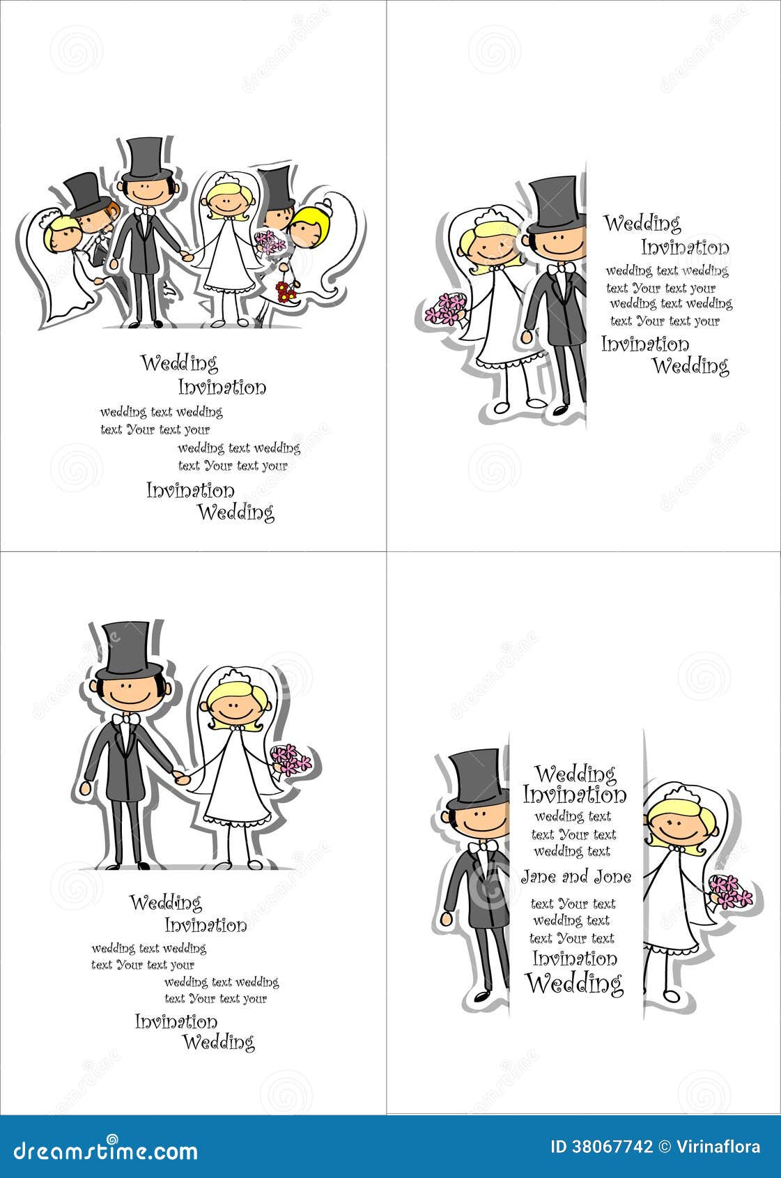 Desenho De Casamento, Vetor Ilustração do Vetor - Ilustração de feliz,  grampo: 38067742, image size:1121x1690