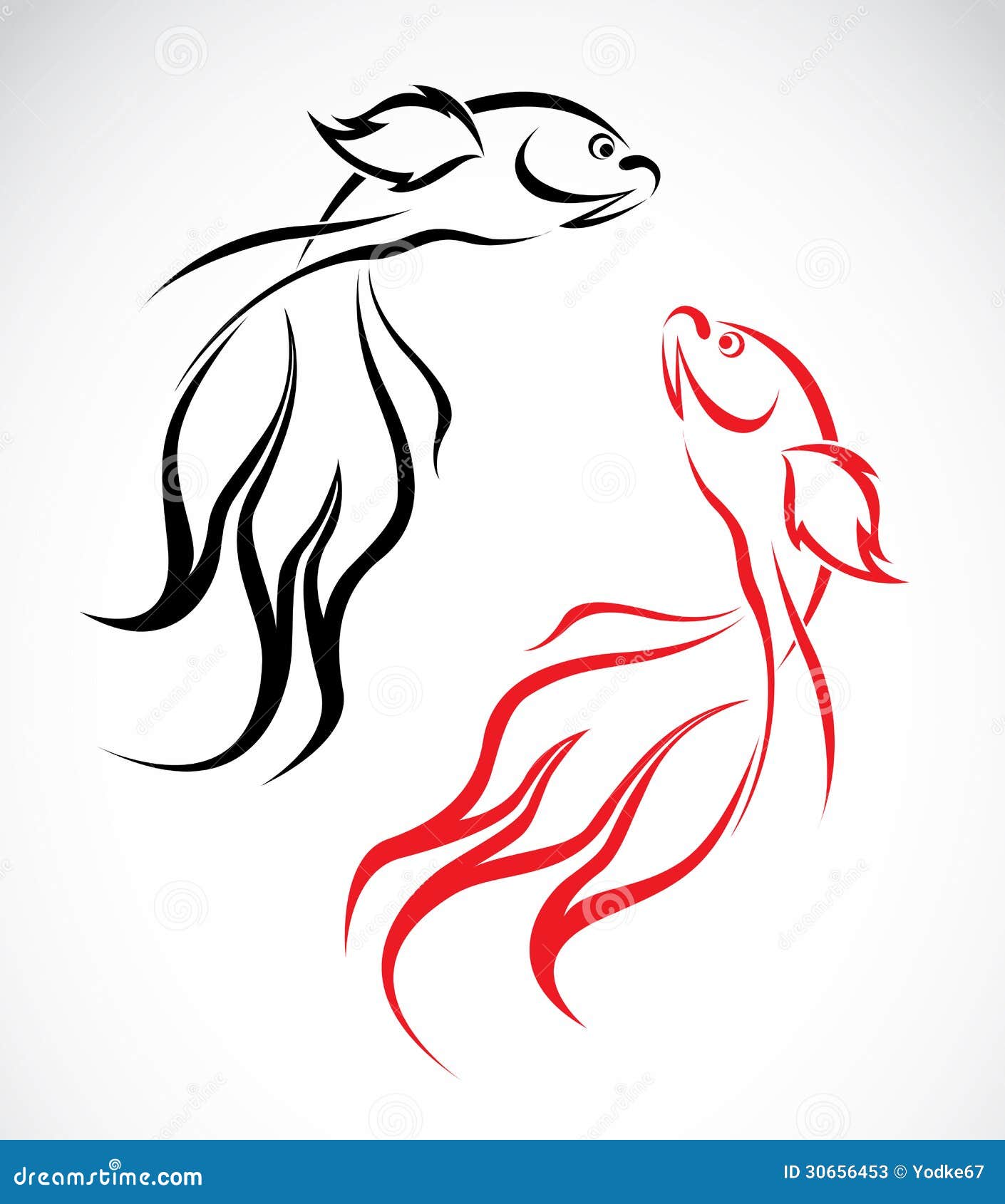 Imagem Vetorial De Um Peixinho Dourado Ilustração do Vetor - Ilustração de  animais, porcelana: 30656453, image size:1410x1690