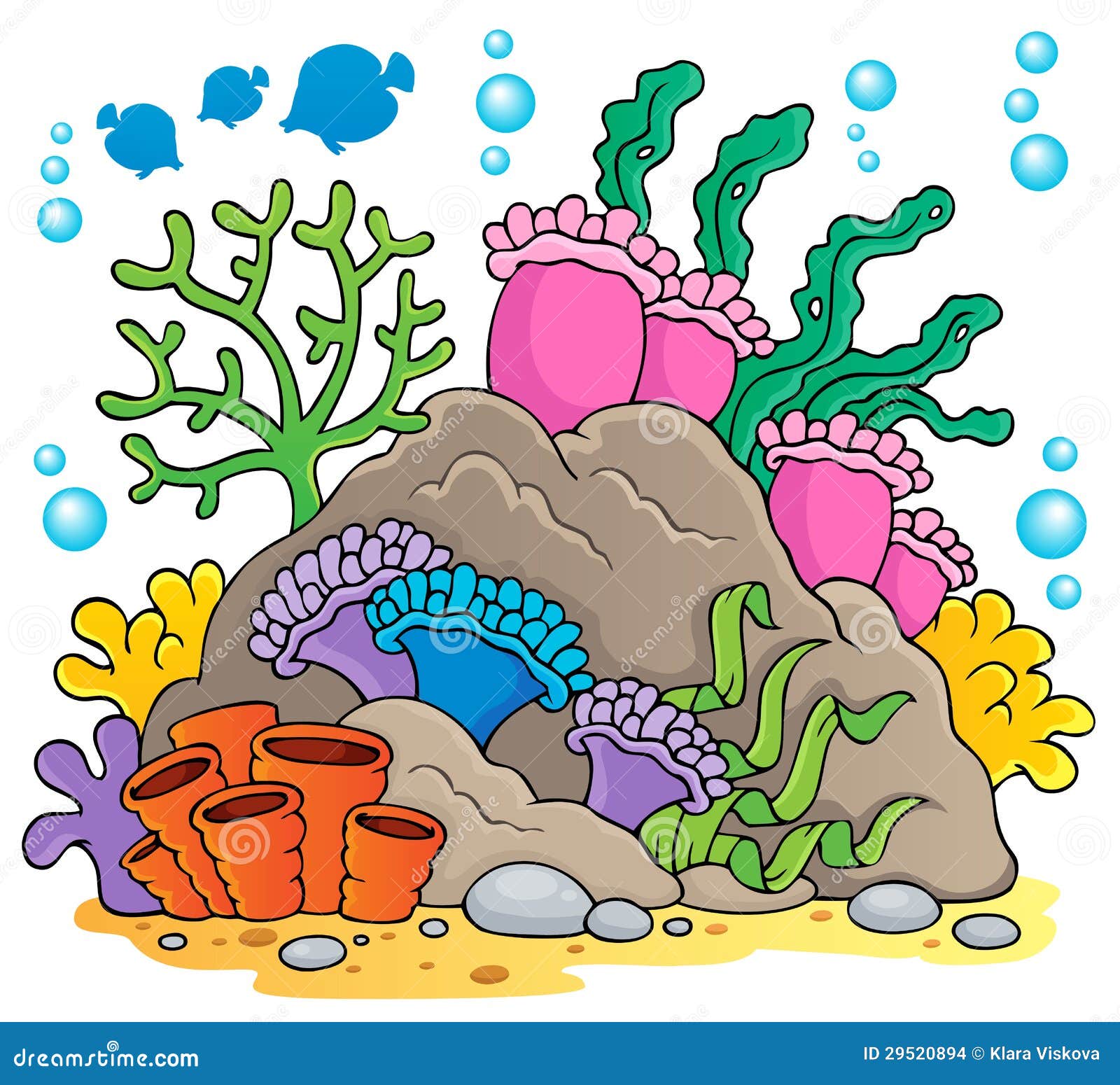 Imagen 1 Del Tema Del Arrecife De Coral Ilustración del Vector -  Ilustración de vectores, coral: 29520894