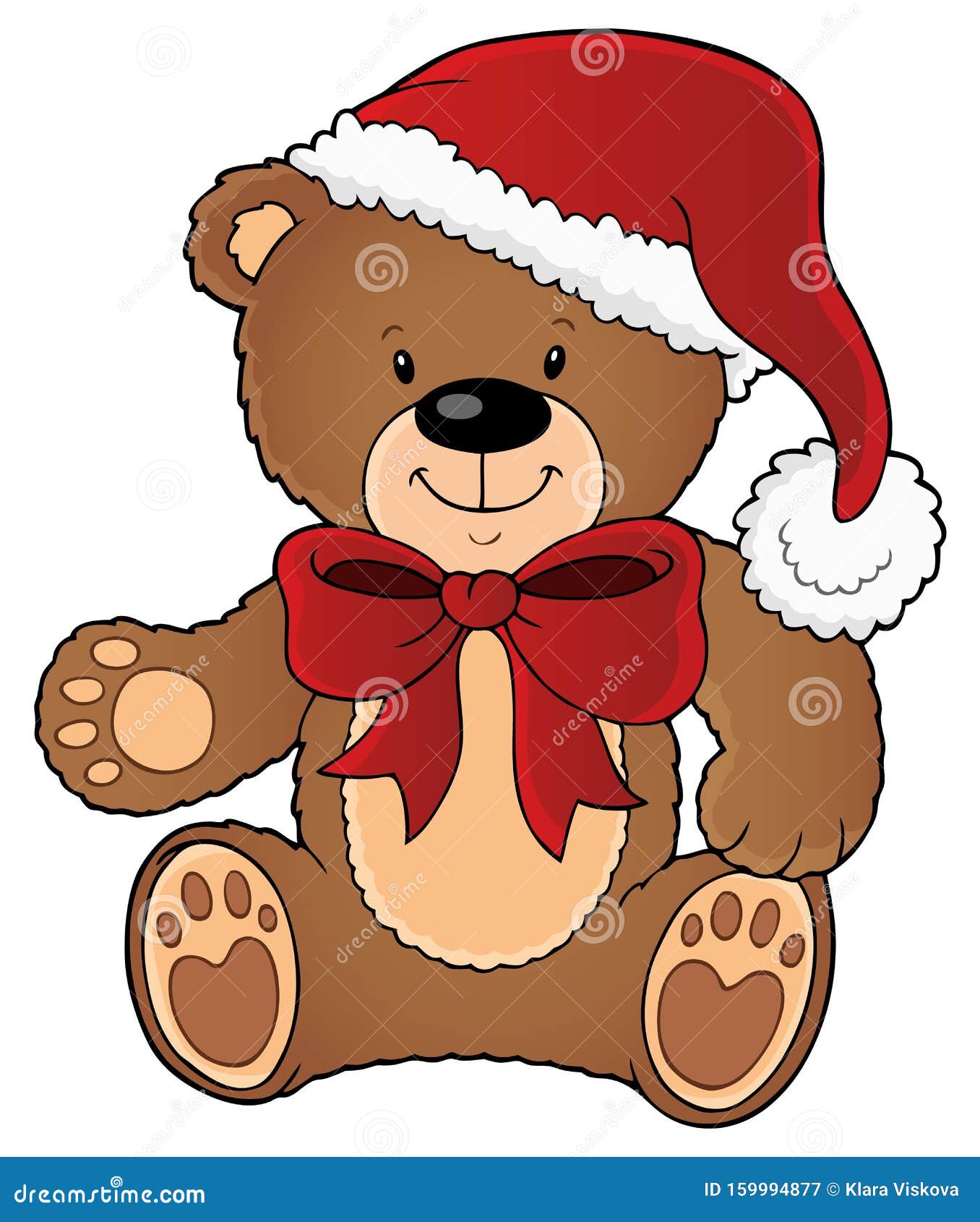 Imagen 1 Del Tema Del Oso De Peluche Navideño Ilustración del Vector - Ilustración de arte, tema: 159994877