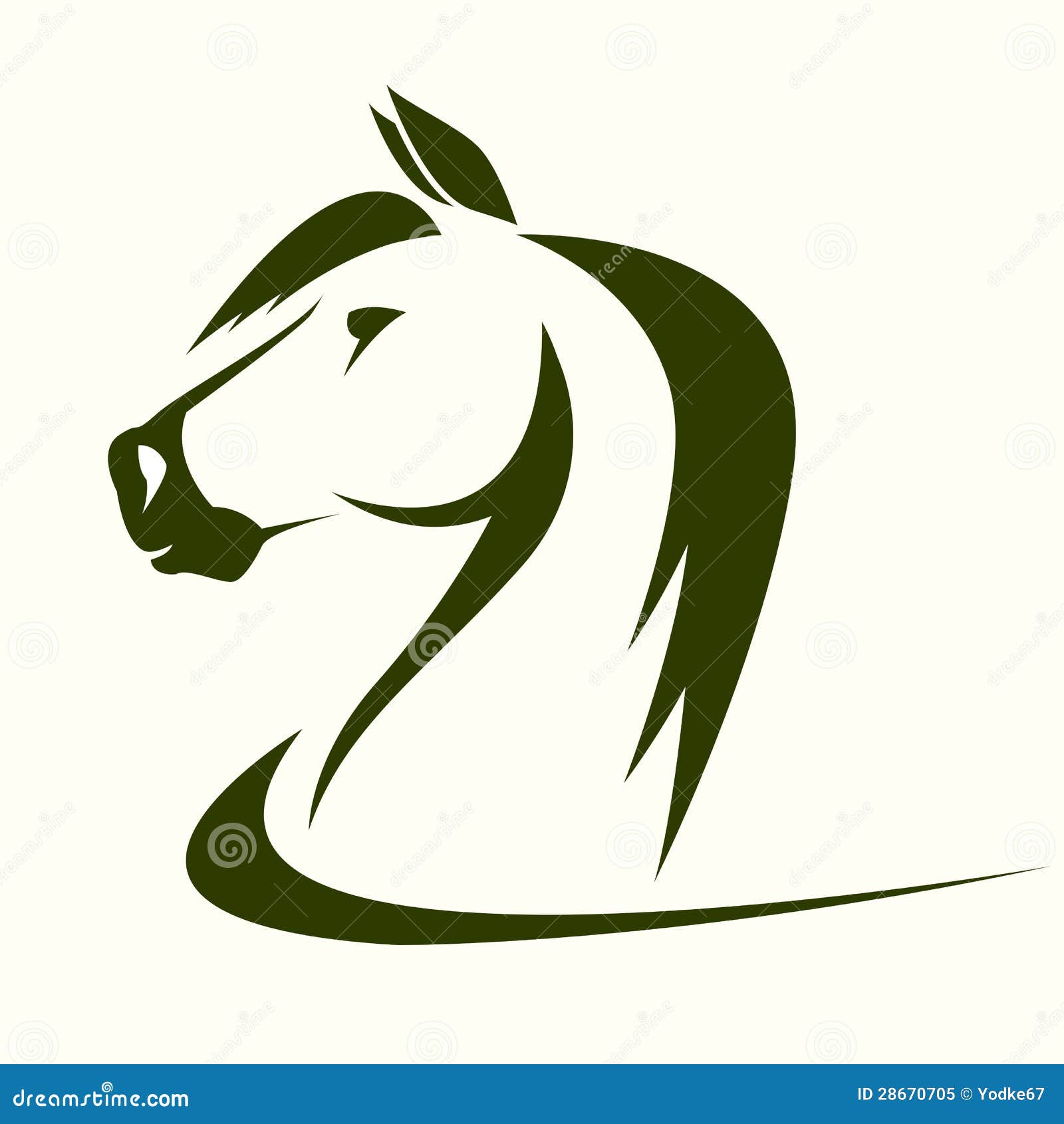 Imagen Del Vector De Un Caballo Ilustración del Vector - Ilustración de