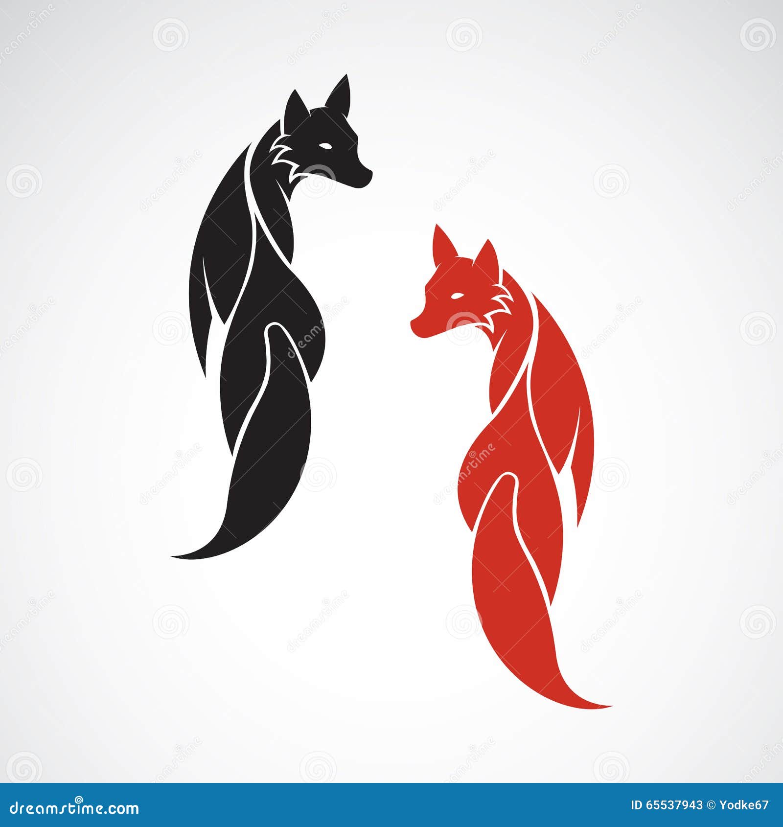 Imagen Del Vector De Un Diseño Del Zorro Ilustración del Vector