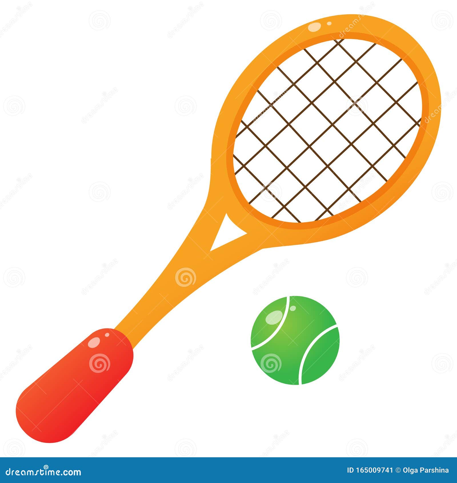 Imagen En Color De Una Raqueta De Tenis De Dibujos Animados Con Una Bola De  Fondo Blanco Deporte Ilustración Del Vector Ilustración del Vector -  Ilustración de historieta, deporte: 165009741