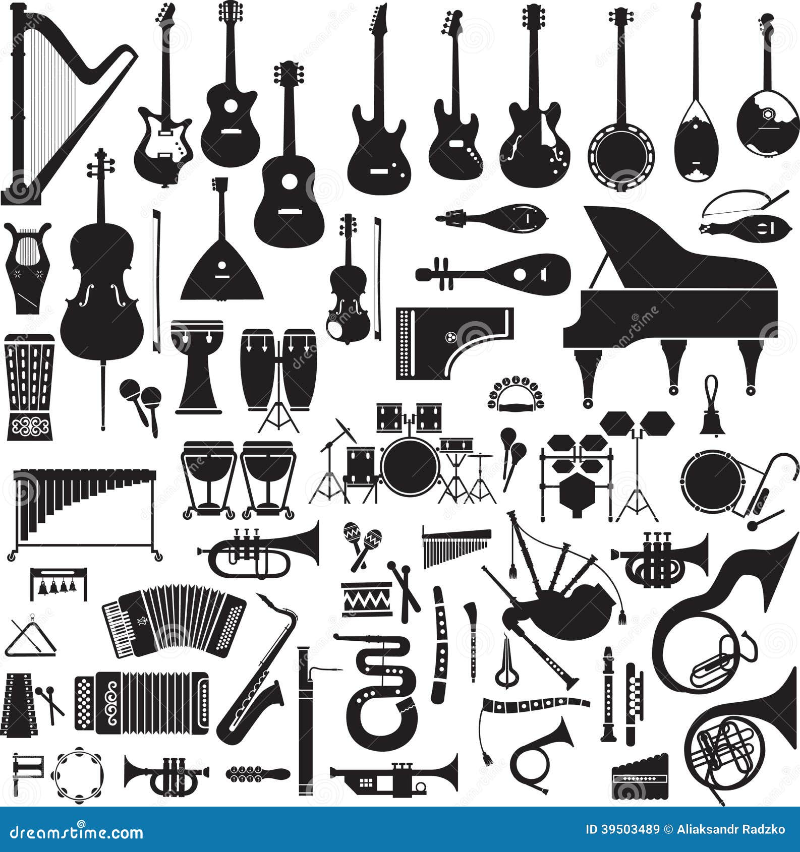 60 images of musical instruments