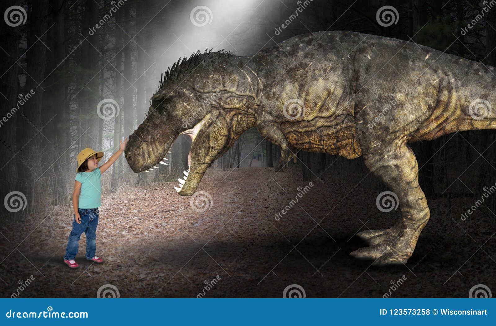 Imaginação, Divertimento, Jogo, Menina, Dinoaur Foto de Stock - Imagem de  menina, tiranossauro: 123573258