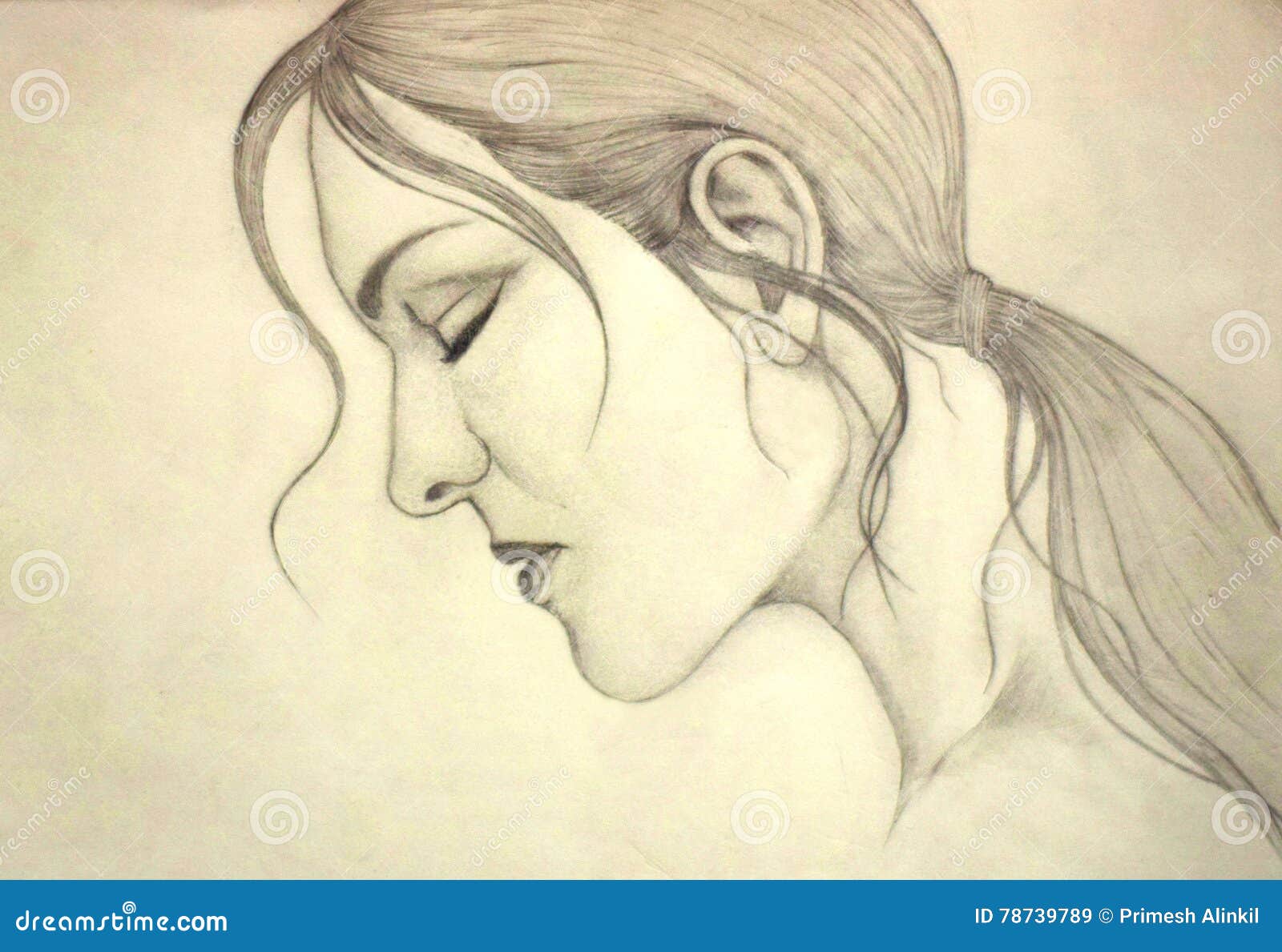 Pencil sketch of girl HD wallpapers  Pxfuel