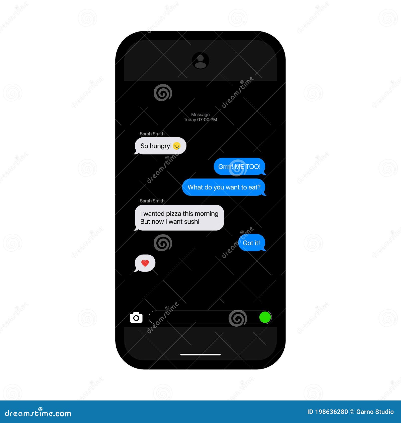 Download IMessage Interface. Texting Bubbles. IPhone Mockup. Texting Interface. Telegram Messenger. Flat ...