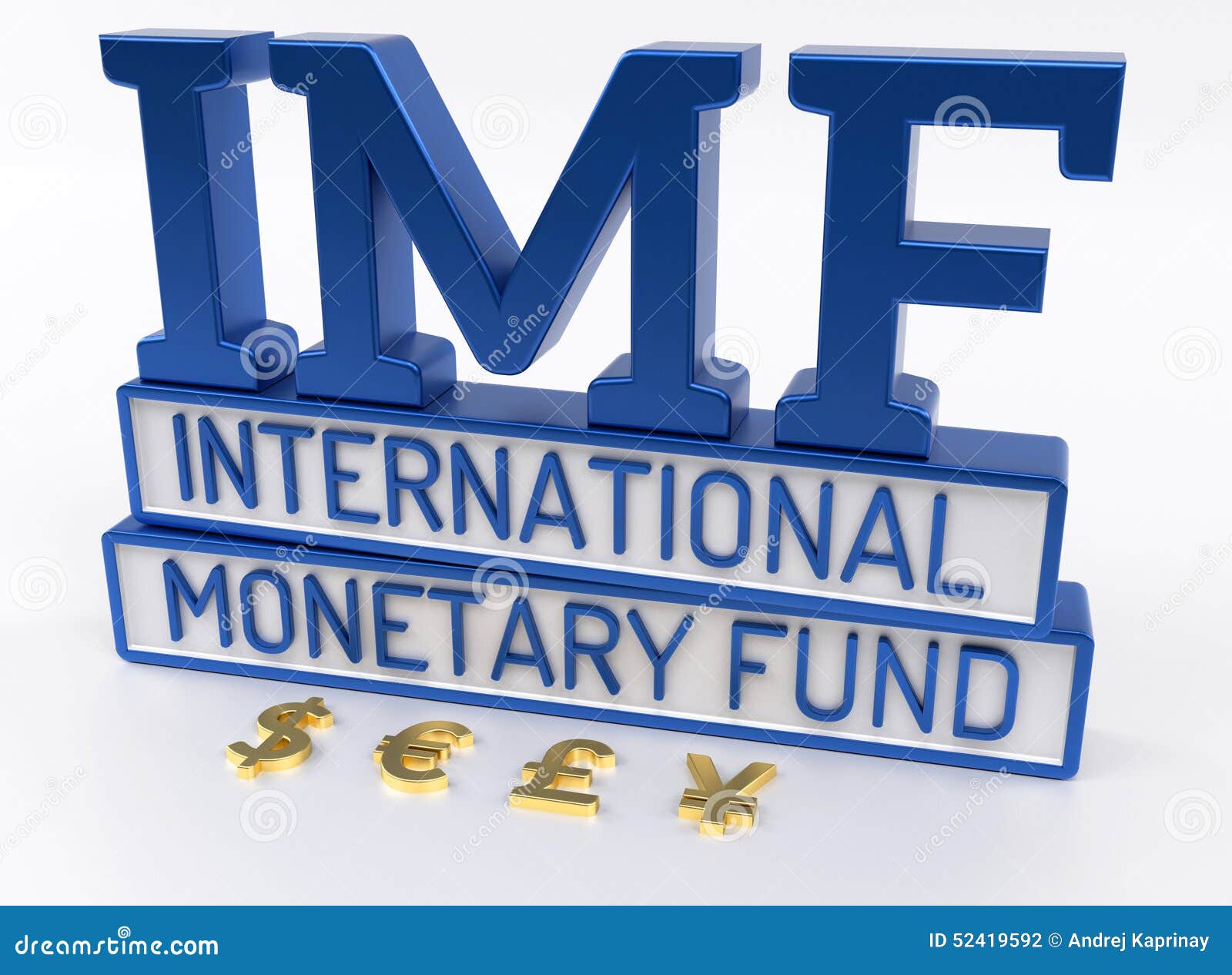 imf - international monetary fund, world bank - 3d render