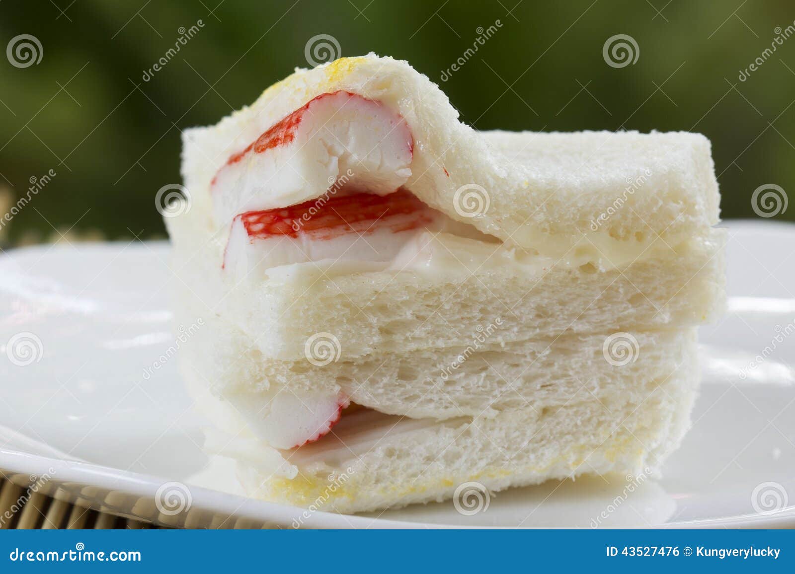 Imitation Crab sandwich stock photo. Image of fresh, toast 43527476
