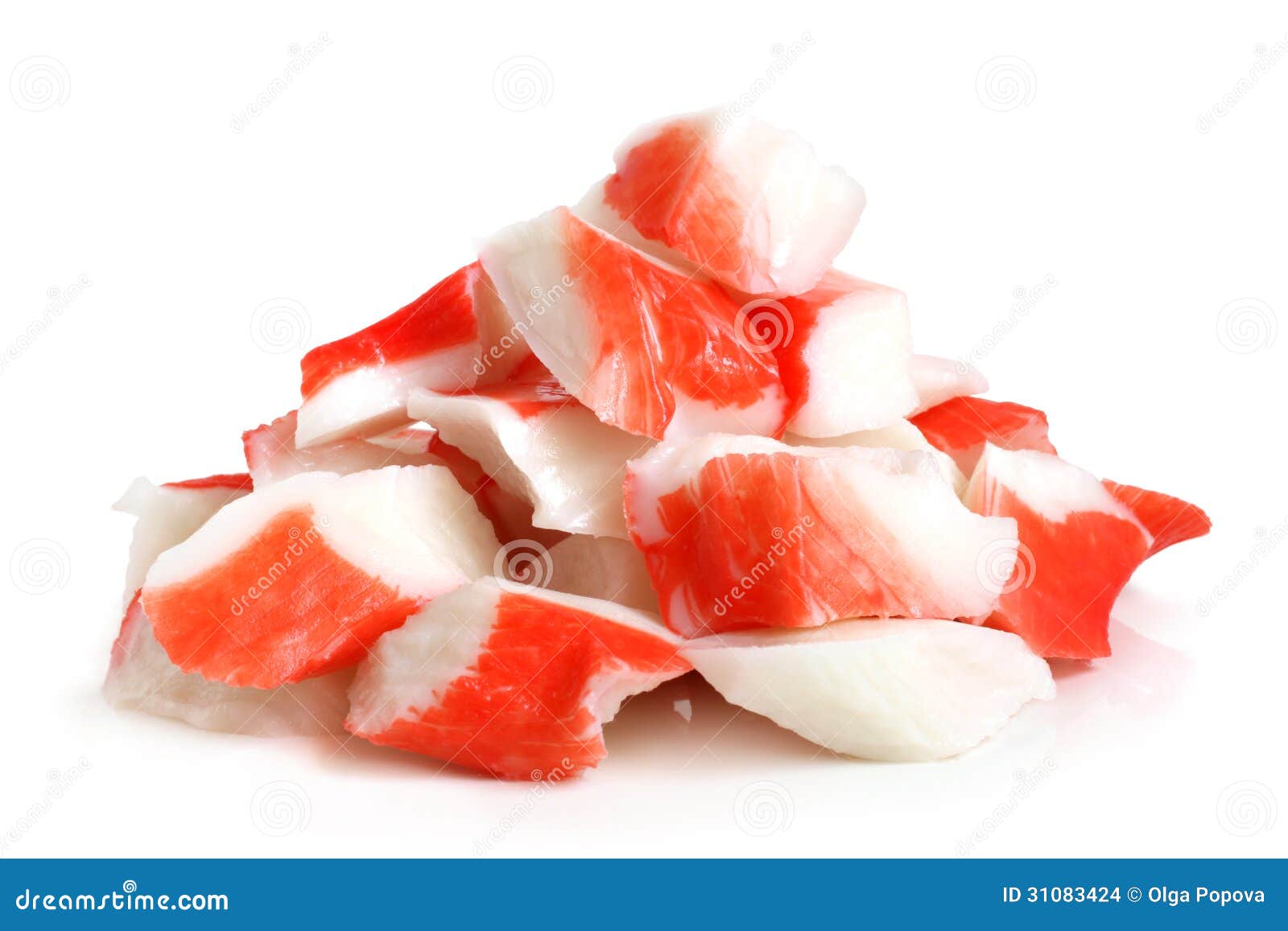 Imitation crabmeat stock photo. Image of frozen, crab 31083424