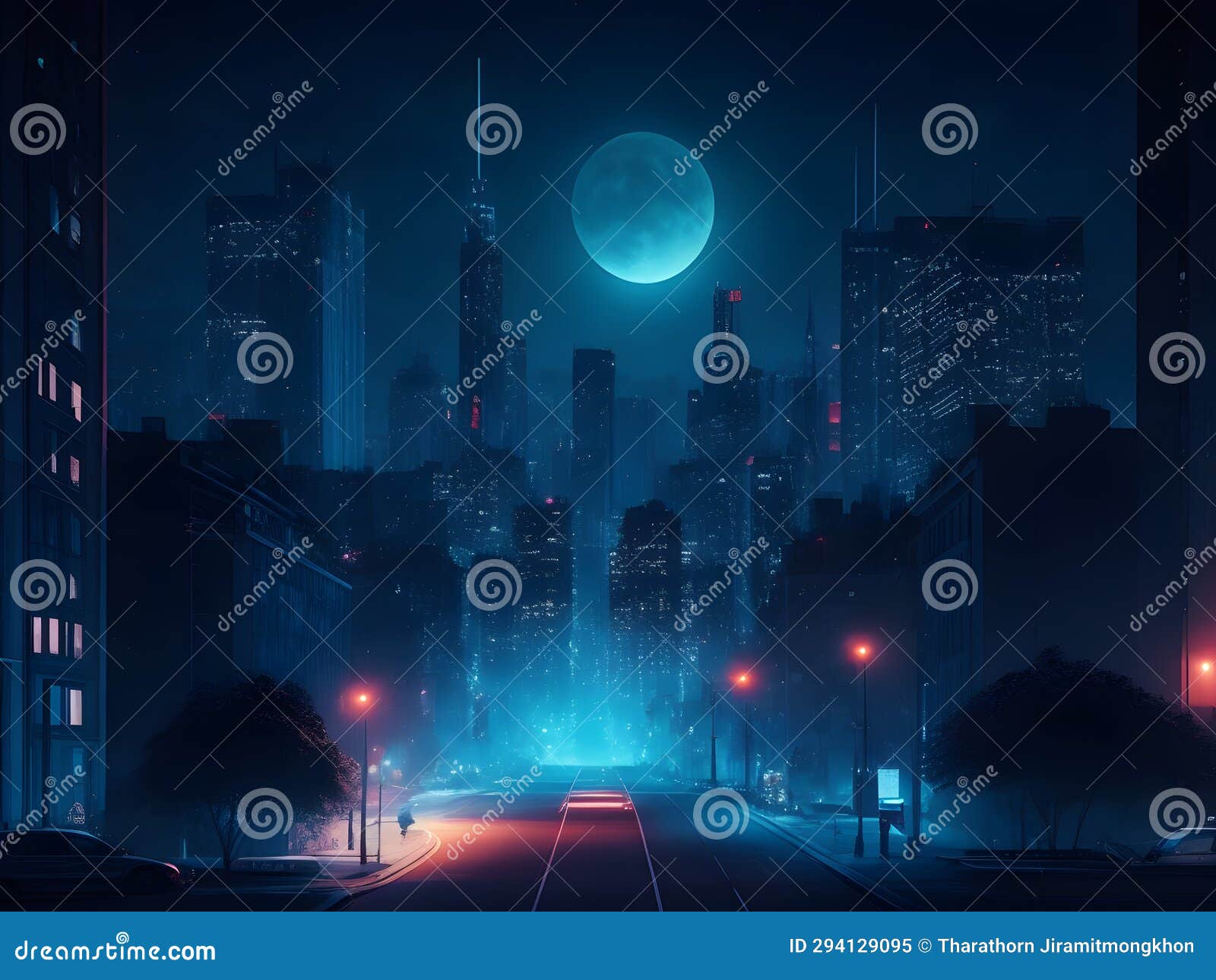 urban nocturne: night cityscape