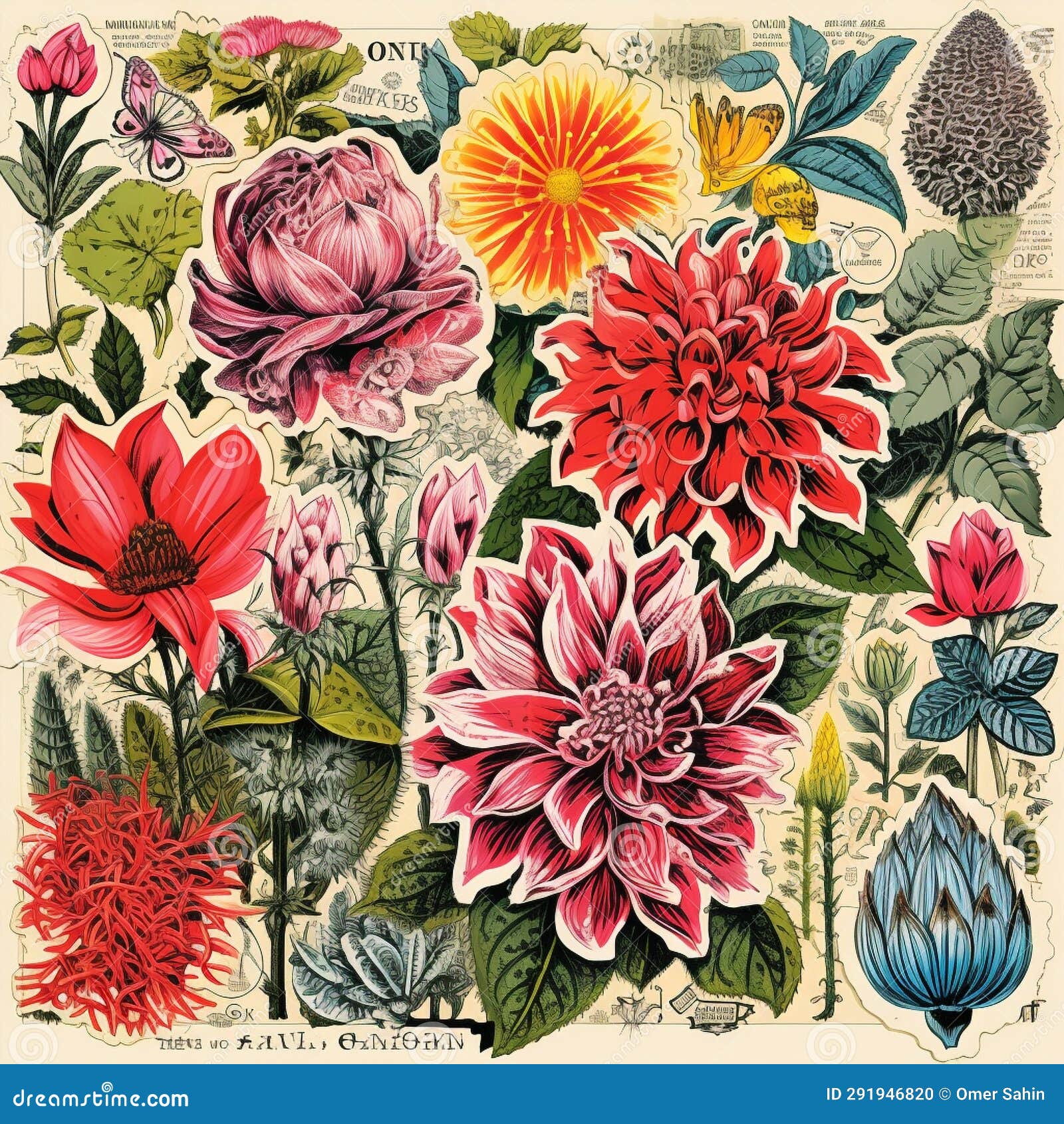 floral fantasia: blooming collectible stamps