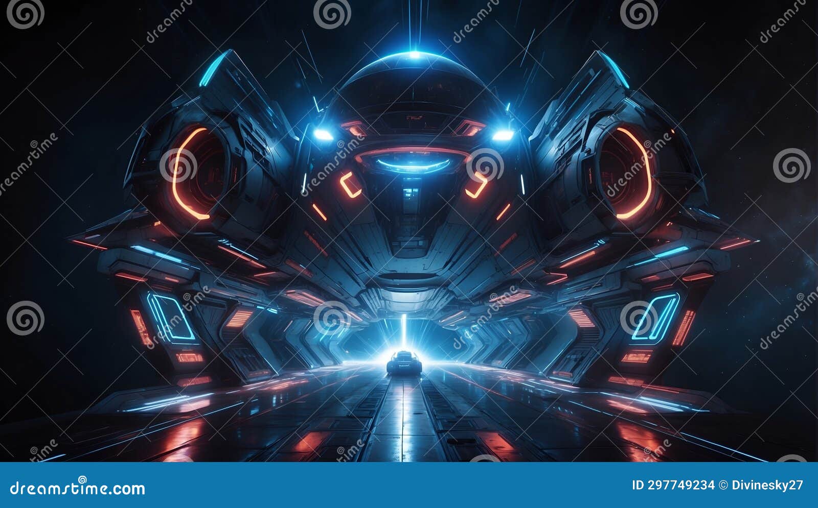 Stellar Escapade: a Futuristic Spacecraft Experience. Ai Generated