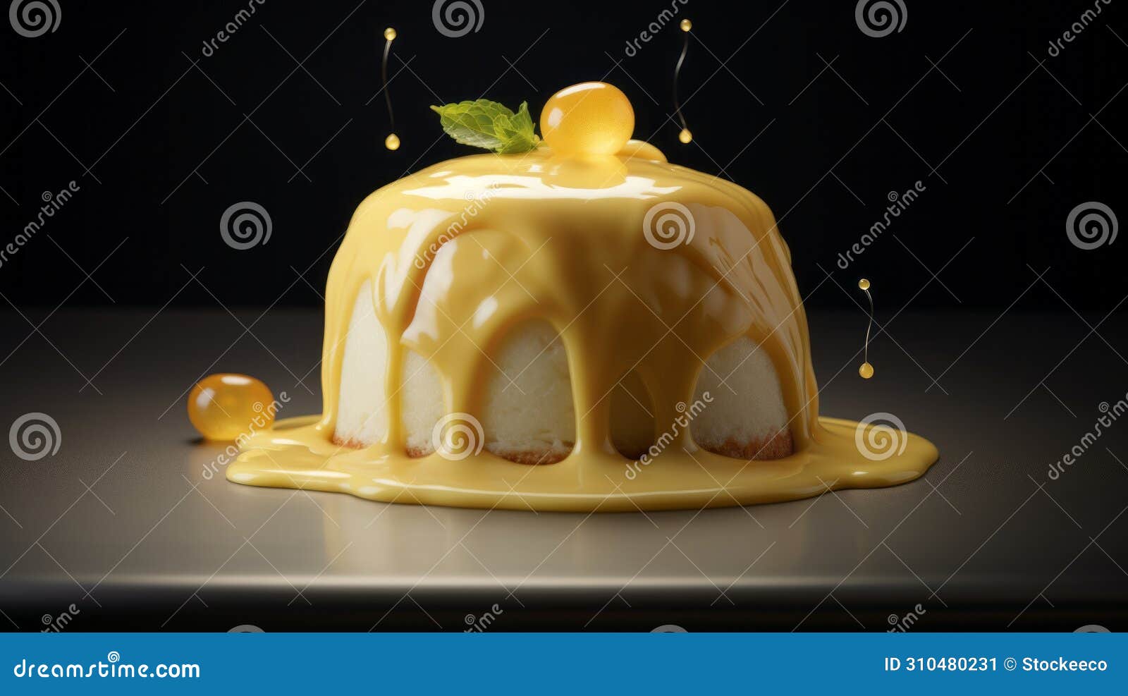 immersive custard image inspired by olivier ledroit, miki asai, and herve guibert