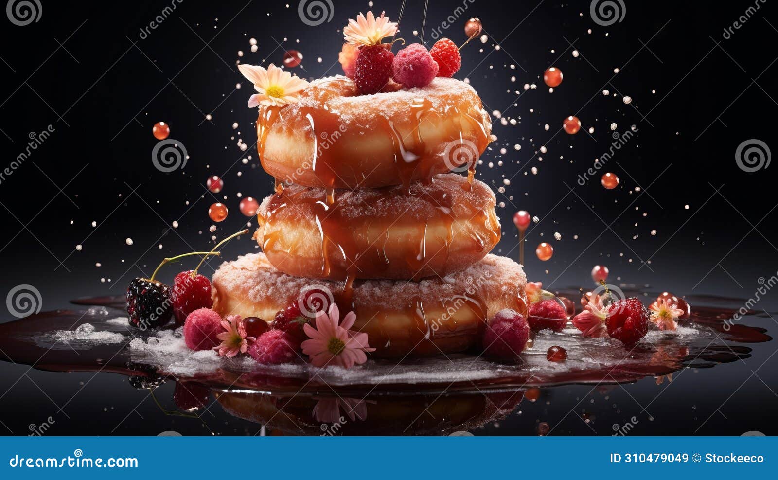 immersive doughnuts: a fusion of olivier ledroit, miki asai, and herve guibert